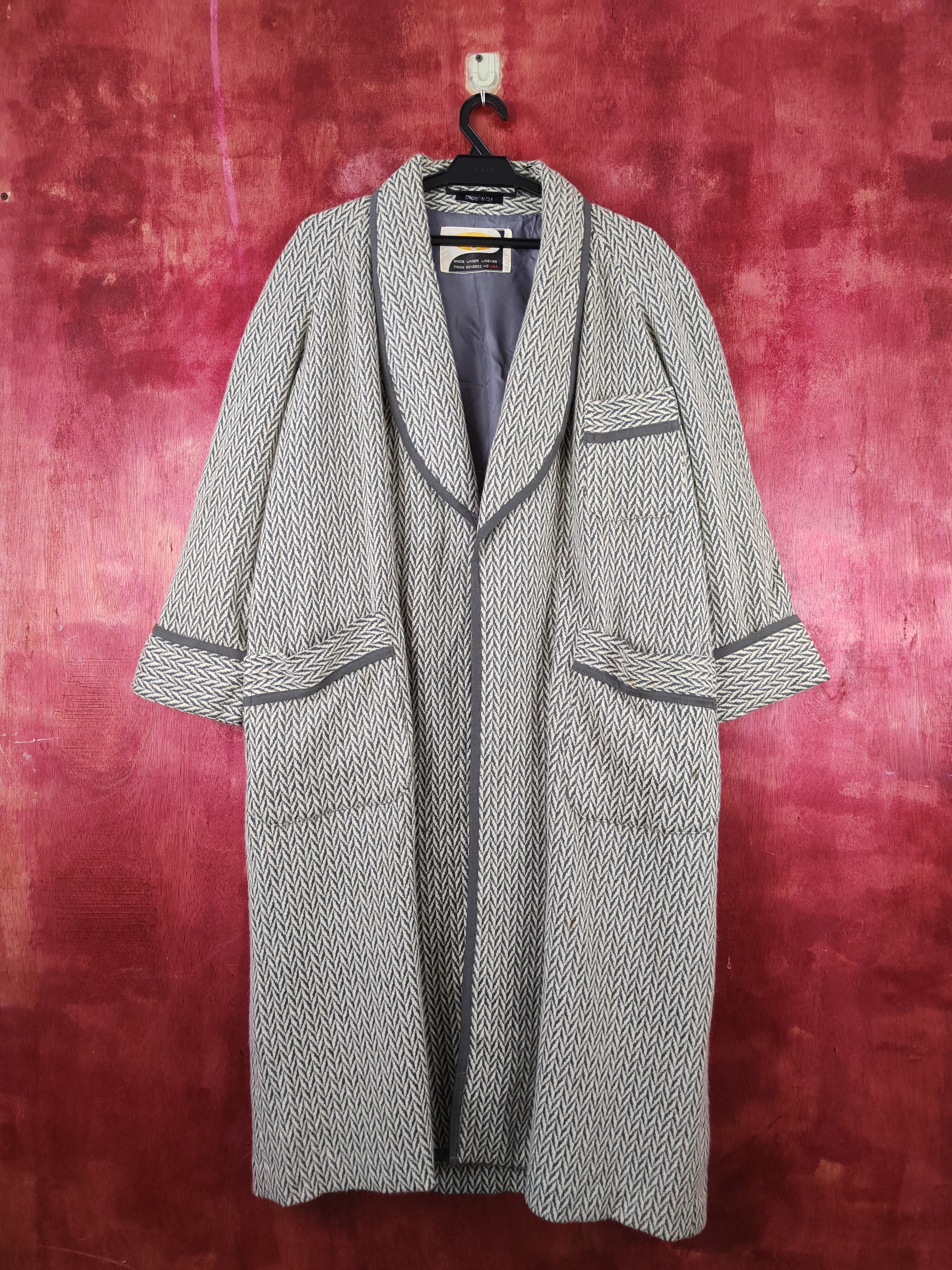 Pleetway Vintage Mohair Gray Bathrobe
