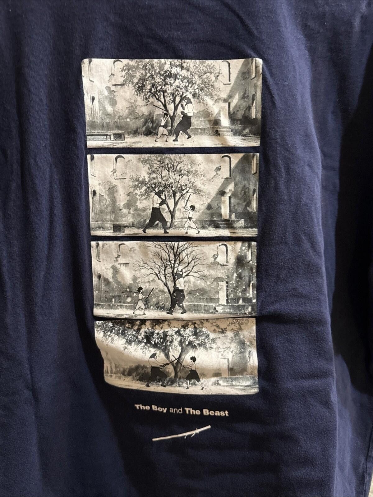 Uniqlo Uniqlo Studio Chizu Blue Boy And The Beast T Shirt Mens L Size US L / EU 52-54 / 3 - 1 Thumbnail