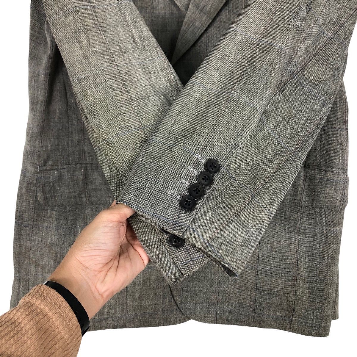 Burberry 🔥Vtg Burberrys Wool & Linen Double Breast Jackets Size US M / EU 48-50 / 2 - 13 Thumbnail