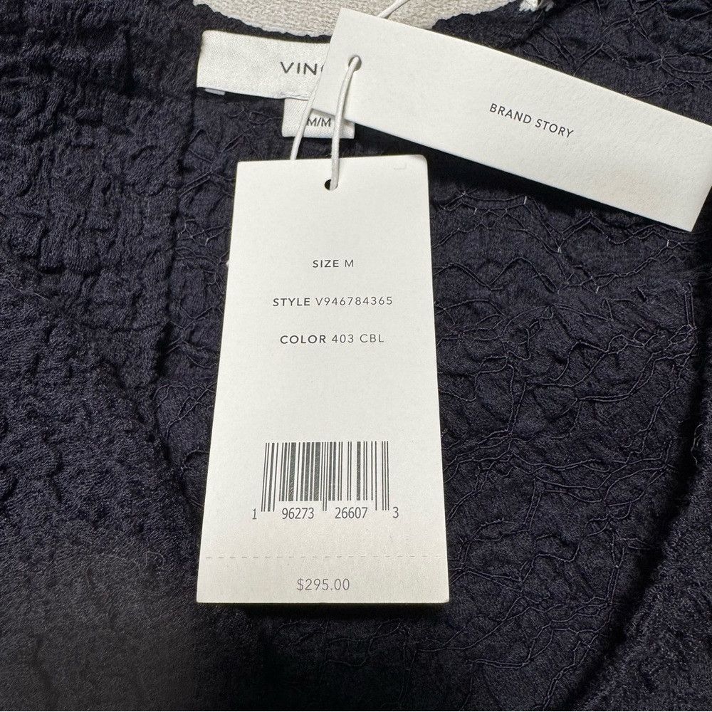 Vince NWT New $295 Vince Popcorn Textured Tank Dress in Coastal S Size M / US 6-8 / IT 42-44 - 6 Thumbnail