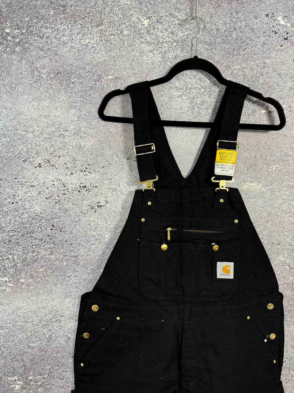 Carhartt NWT CARHARTT Double Knee Overall Black Fit 42x30 Size US 42 / EU 58 - 2 Thumbnail