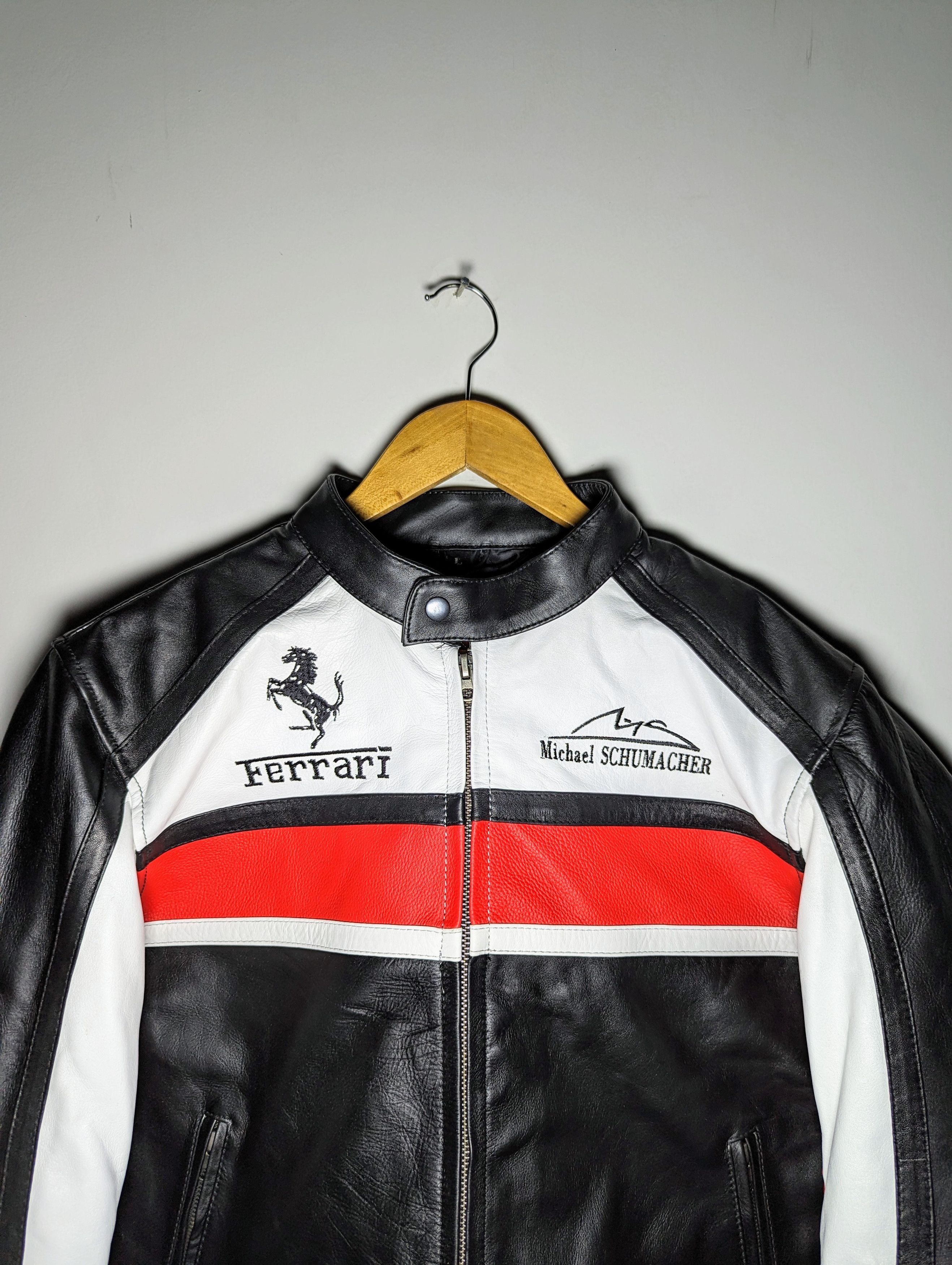 Vintage VINTAGE FERRARI LEATHER JACKET RARE STREETWEAR Size US L / EU 52-54 / 3 - 5 Thumbnail