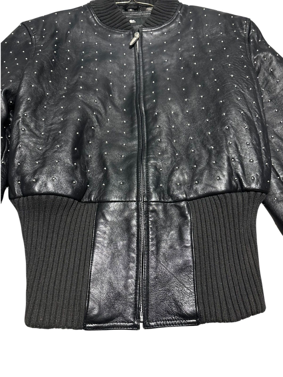 Pelle Pelle Pelle Pelle cropped Studded Leather Jacket Emo Grunge opium Size US XS / EU 42 / 0 - 7 Thumbnail