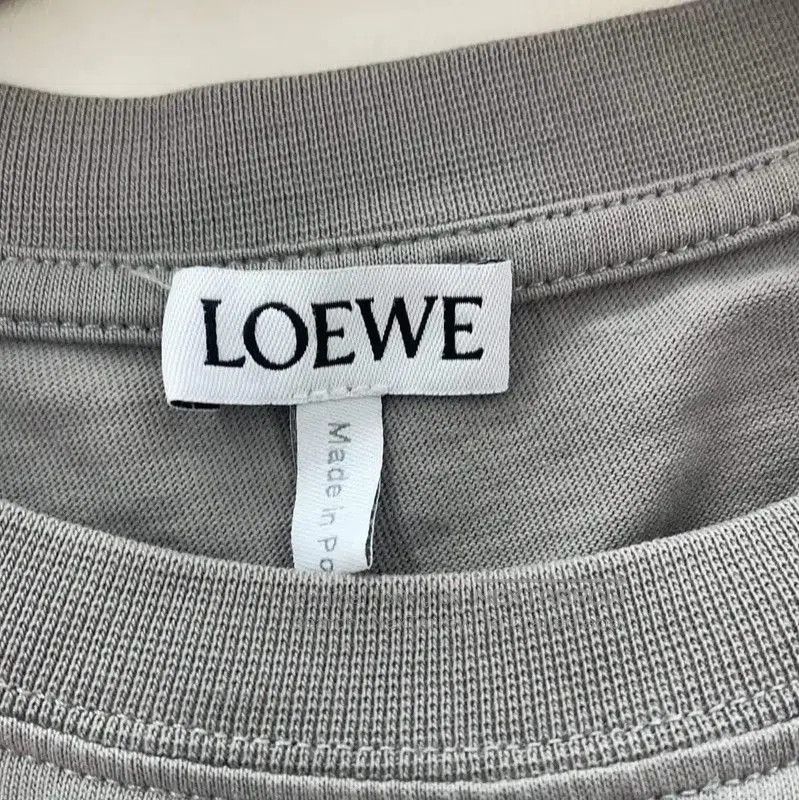 Loewe Loewe Gray Cotton Long Sleeve T-Shirt . Size M / US 6-8 / IT 42-44 - 3 Thumbnail