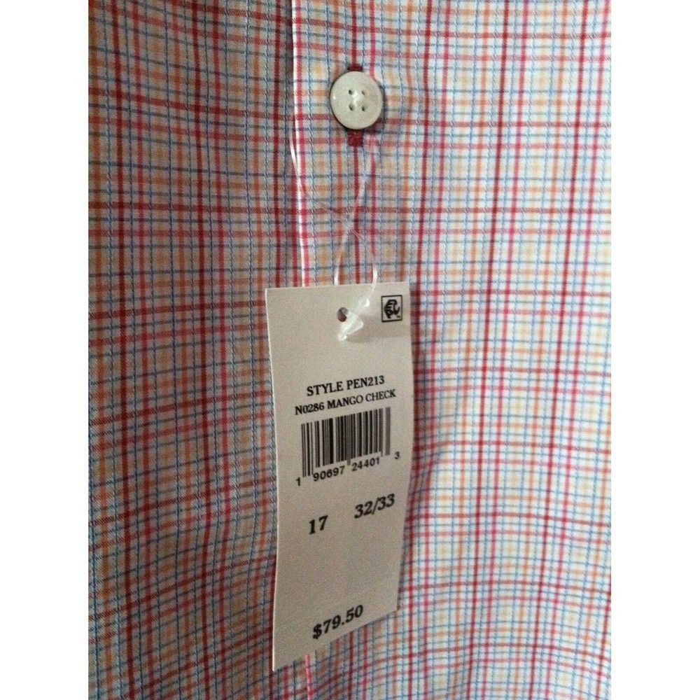 Original Penguin PENGUIN MENS NEW PINK 100%COTTON DRESS SHIRT SIZE:17/32-33 Size US XL / EU 56 / 4 - 3 Thumbnail