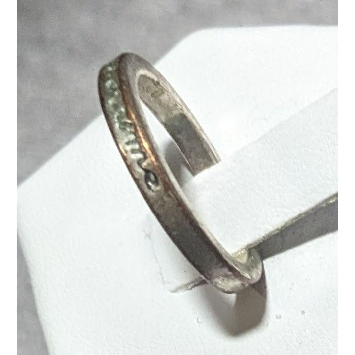 Other Cursive Engraved Silver Tone Fashion Ring Size 6 1/4 Size ONE SIZE - 1 Thumbnail