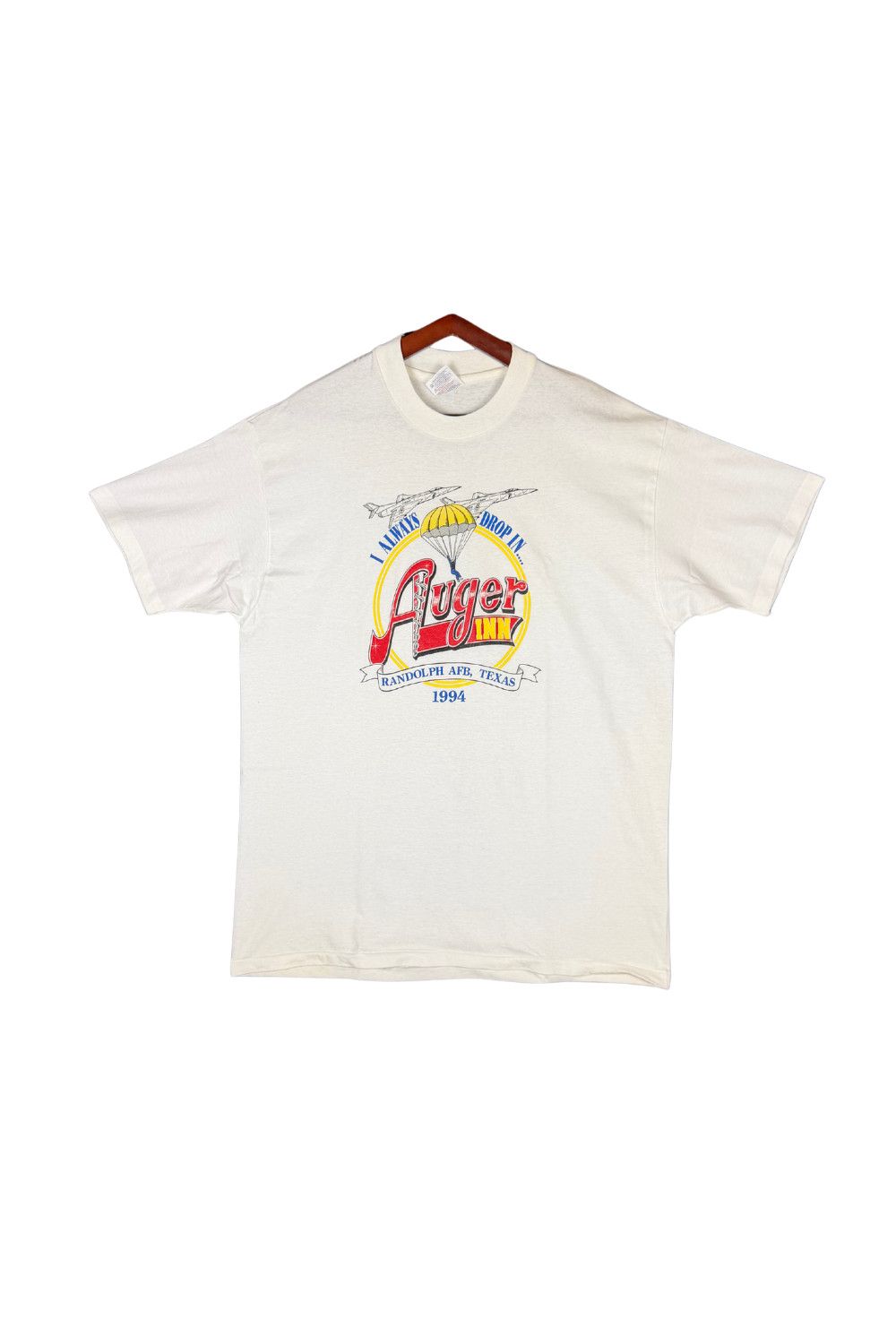 Hanes Vintage 1994 US Air Force Randolph AFB Auger Inn T-Shirt USA Size US XL / EU 56 / 4 - 1 Thumbnail