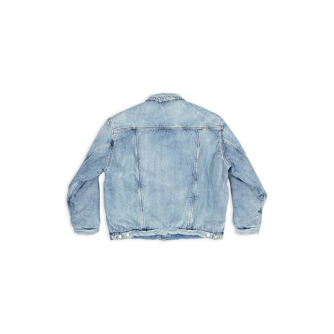 Balenciaga o1srvl11e0825 Padded Jacket in Blue Size US M / EU 48-50 / 2 - 5 Thumbnail