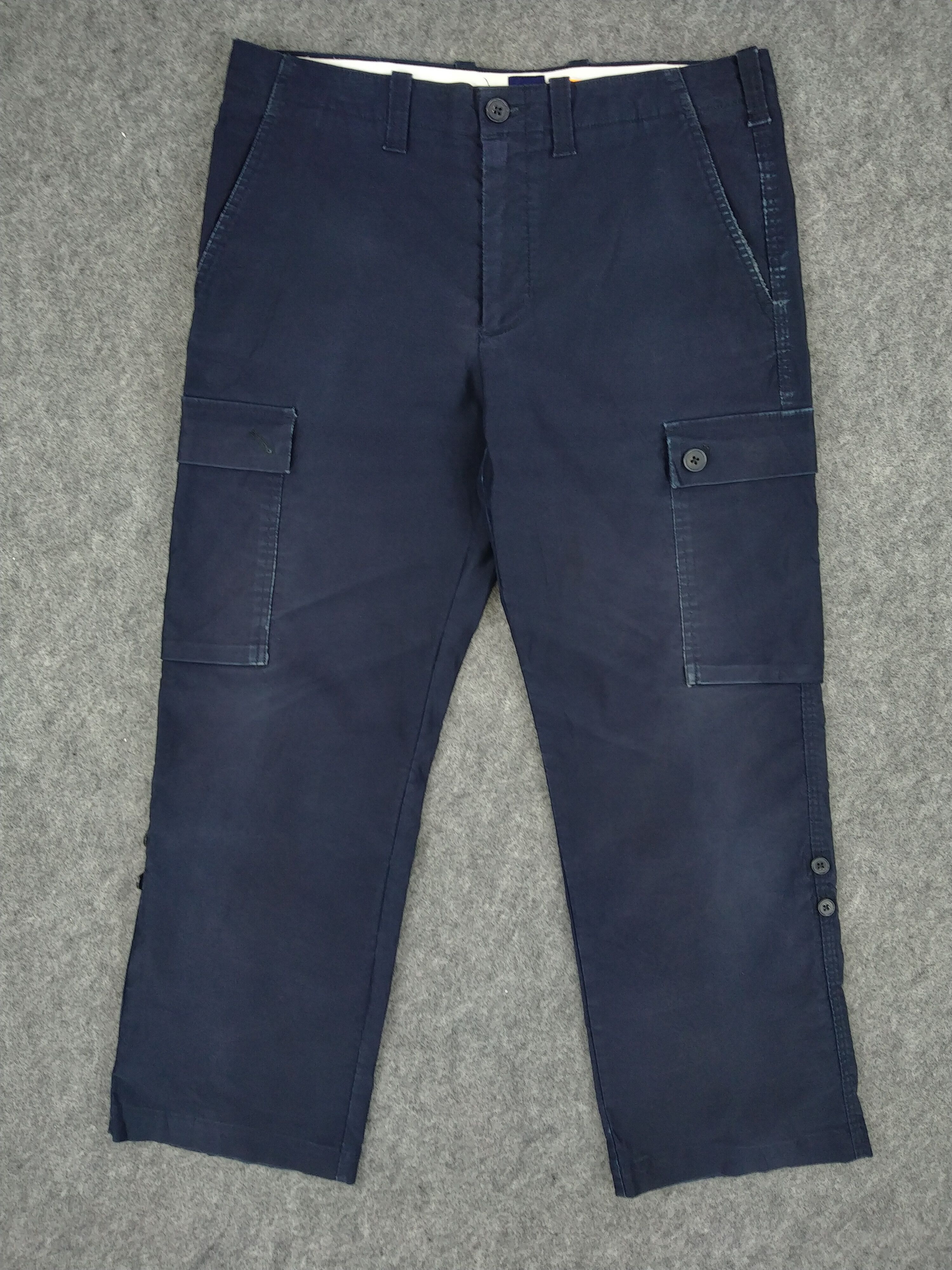 Japanese Brand Gap Cargo Multi Pocket Pants 35 x 27.5 -CP197 Size US 35 - 1 Thumbnail