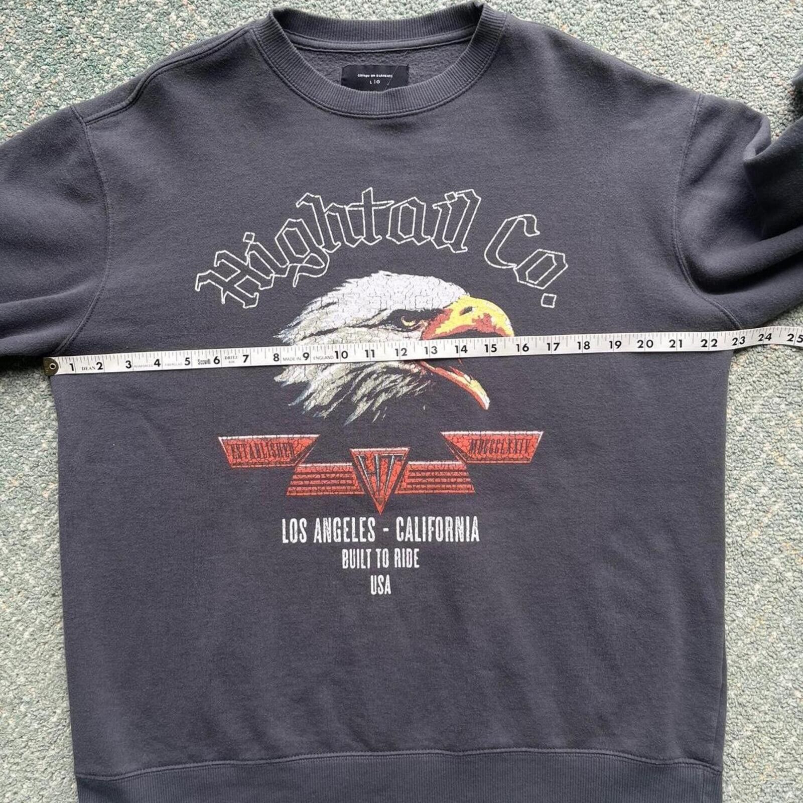 Cotton On High Tail Co Eagle Graphic Crewneck Sweatshirt Size Large Size L / US 10 / IT 46 - 6 Thumbnail
