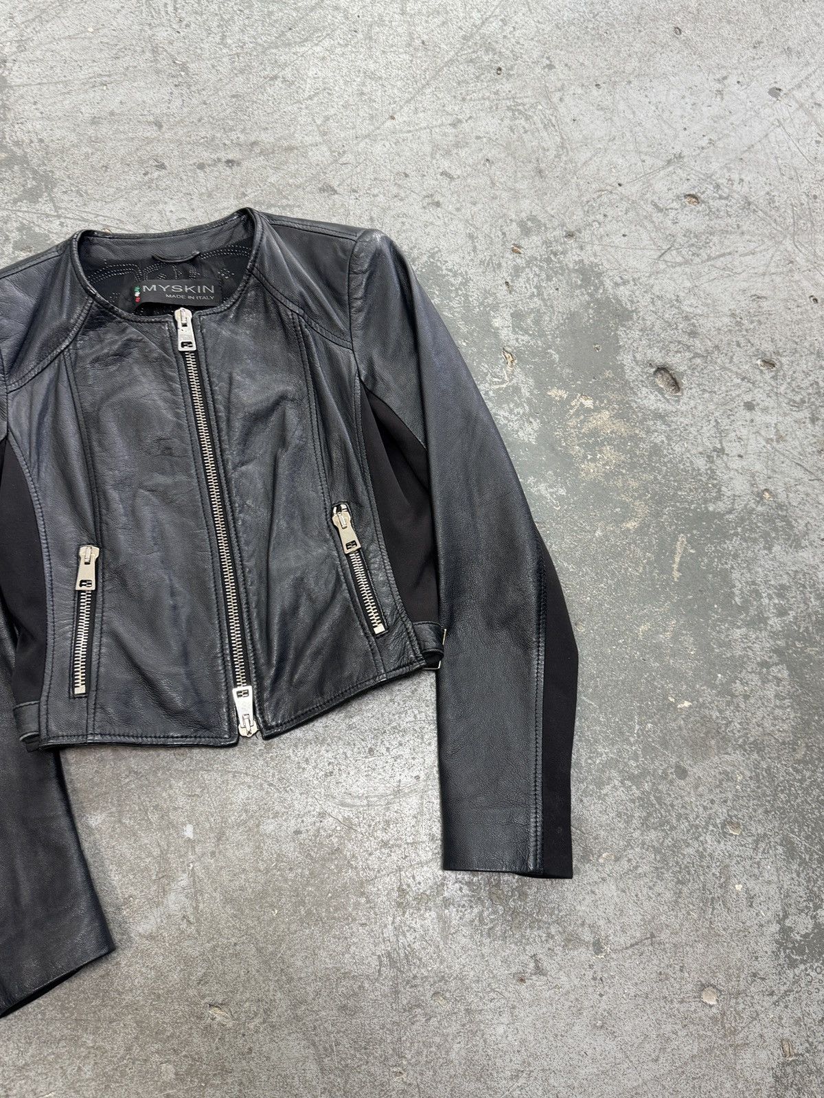 Japanese Brand Vintage Real Leather Avant Garde y2k Jacket Size M / US 6-8 / IT 42-44 - 6 Thumbnail
