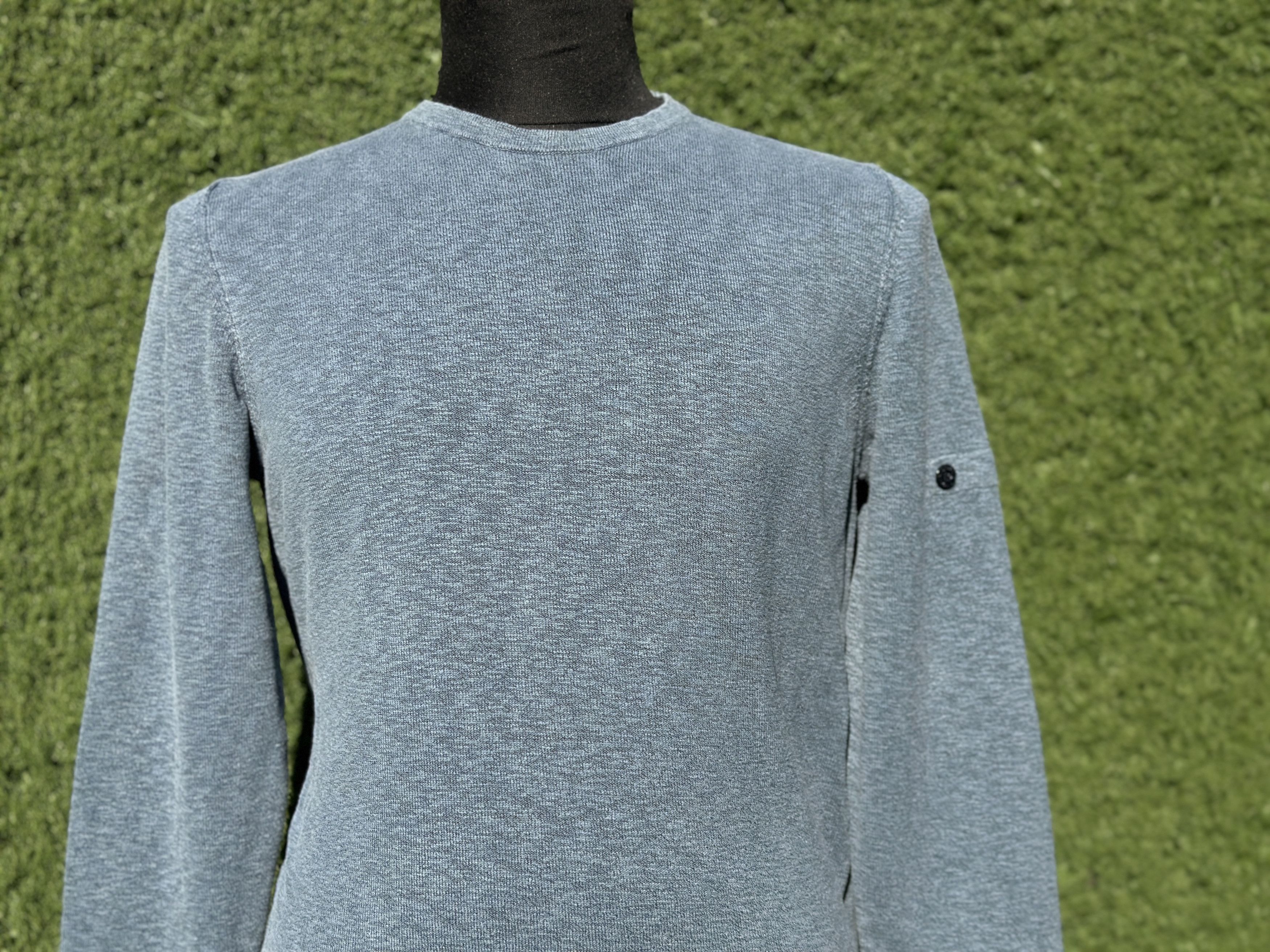 Stone Island Fine Gauge Cotton Knit Crewneck Garment Size L