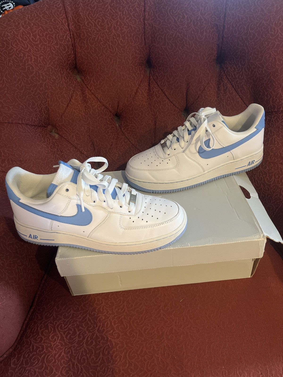 Nike Air Force 1 ‘07 ‘University Blue Size US 9.5 / EU 42-43 - 1 Thumbnail