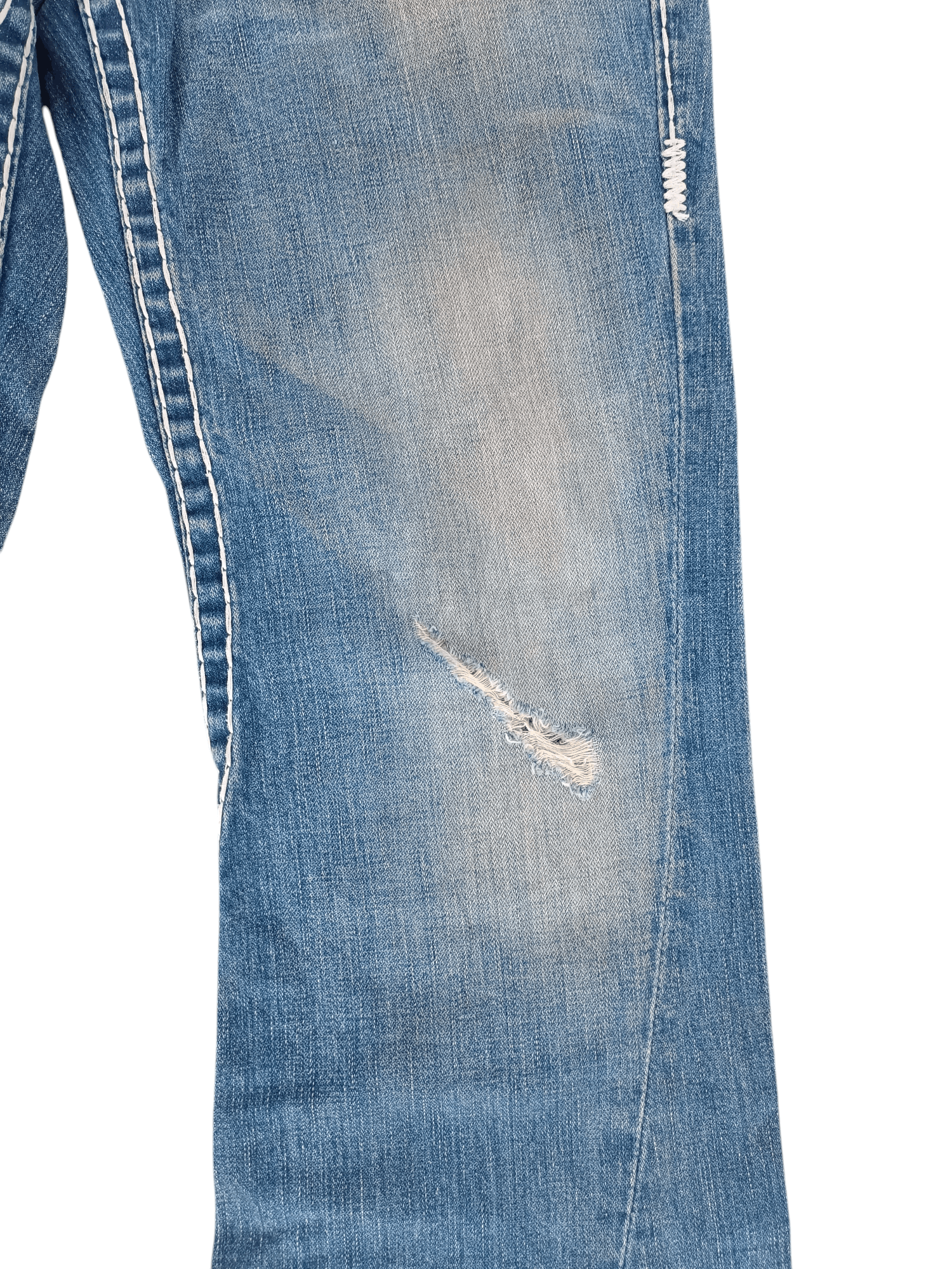 True Religion × Vintage True Religion ひ Joey Super T Distressed Baggy Flare Y2K Size US 32 / EU 48 - 8 Thumbnail