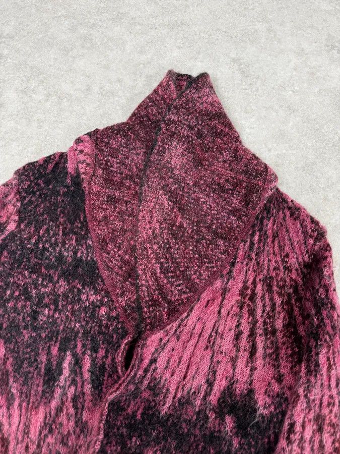Roberto Cavalli 2000s Roberto Cavalli Pink & Purple Abstract Cardigan Size M / US 6-8 / IT 42-44 - 6 Thumbnail