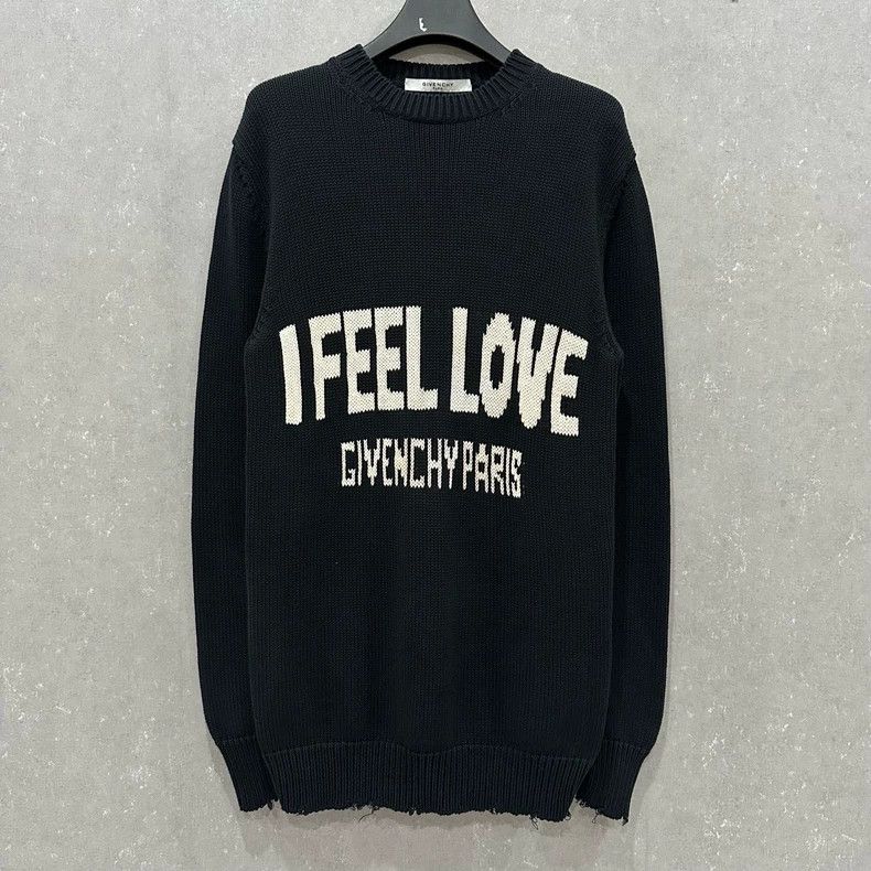 Givenchy Black Destroyed Knitted Sweater - Main Image