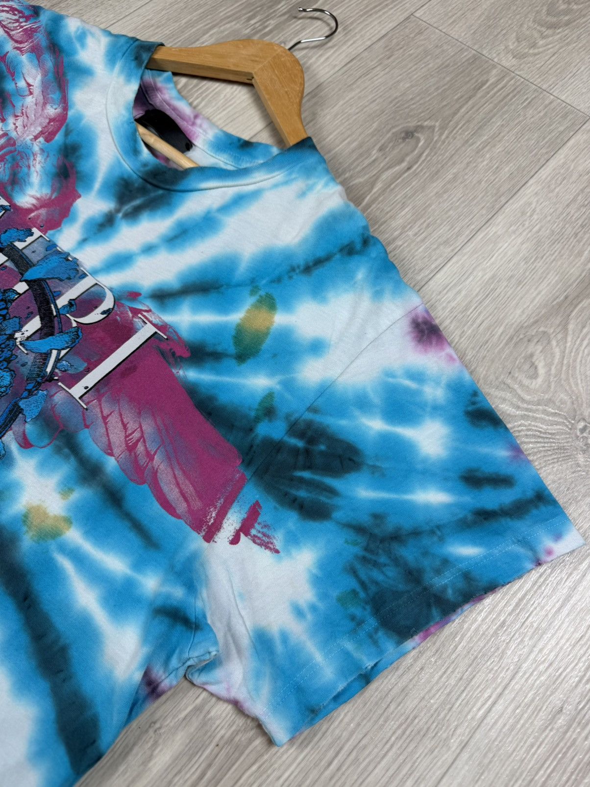 Amiri Amiri Distressed T-Shirt TIE DYE SKULL Size L Size US L / EU 52-54 / 3 - 5 Thumbnail