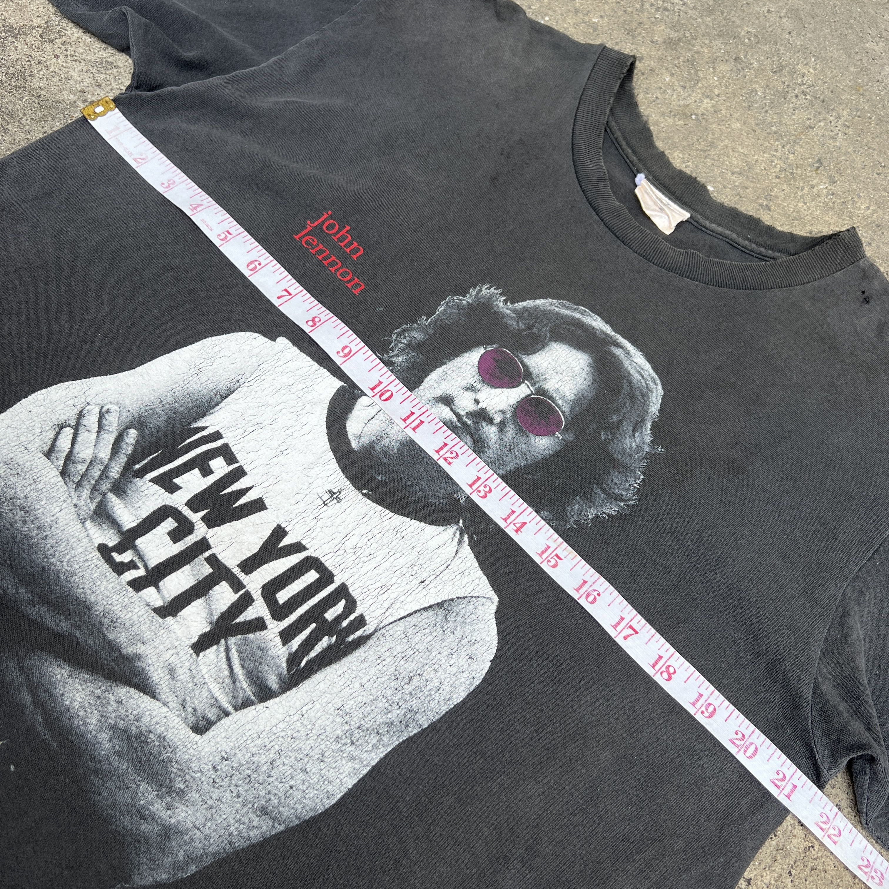 Band Tees Vintage 90s John Lennon The Beatles Promo Tee Faded Yoko Ono Size US L / EU 52-54 / 3 - 17 Thumbnail
