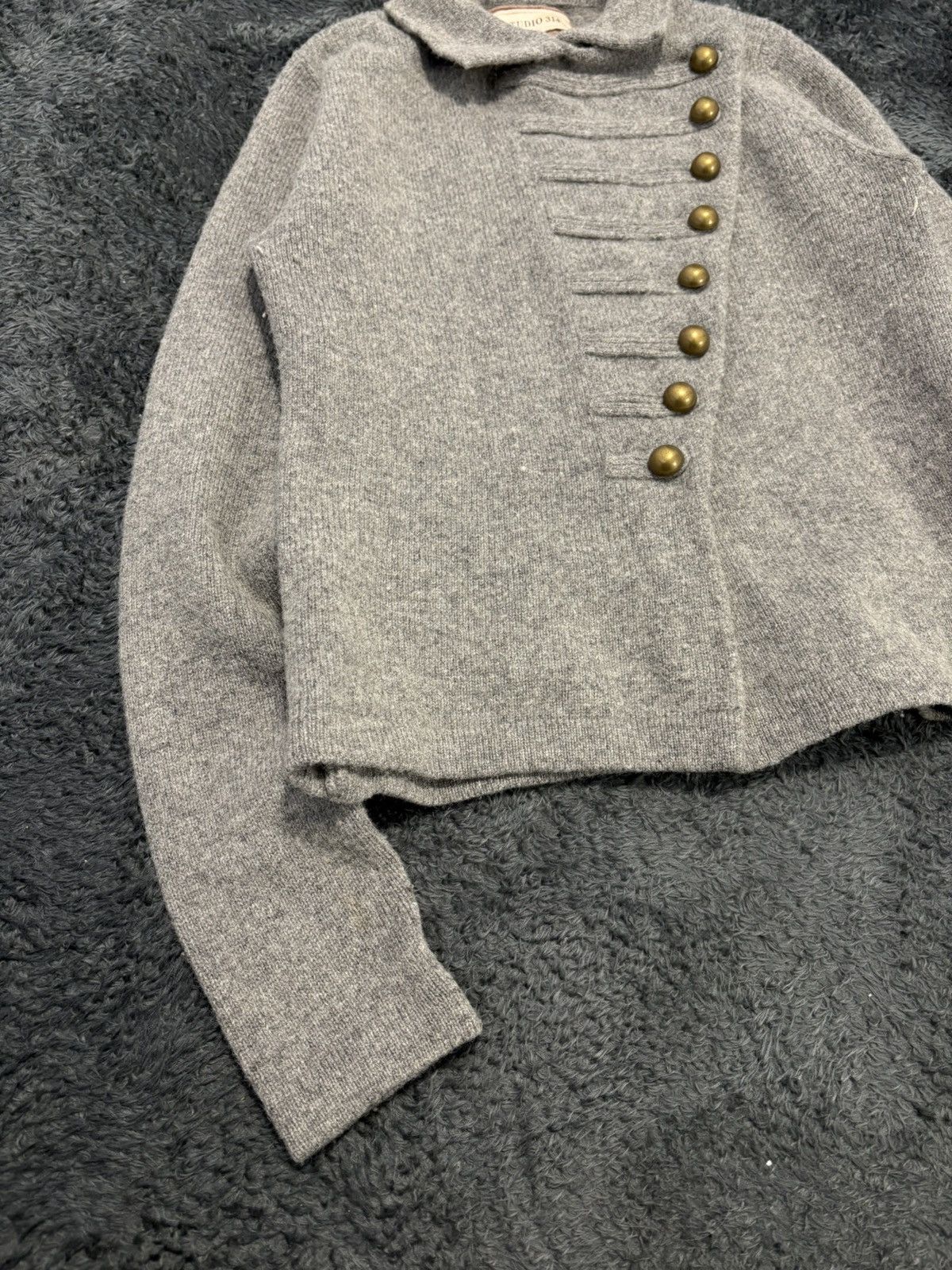 Hysteric Glamour × Undercover 00s Napoleon Military Wool Sweater YSL PPFM Balmain Vibe Size S / US 4 / IT 40 - 3 Thumbnail