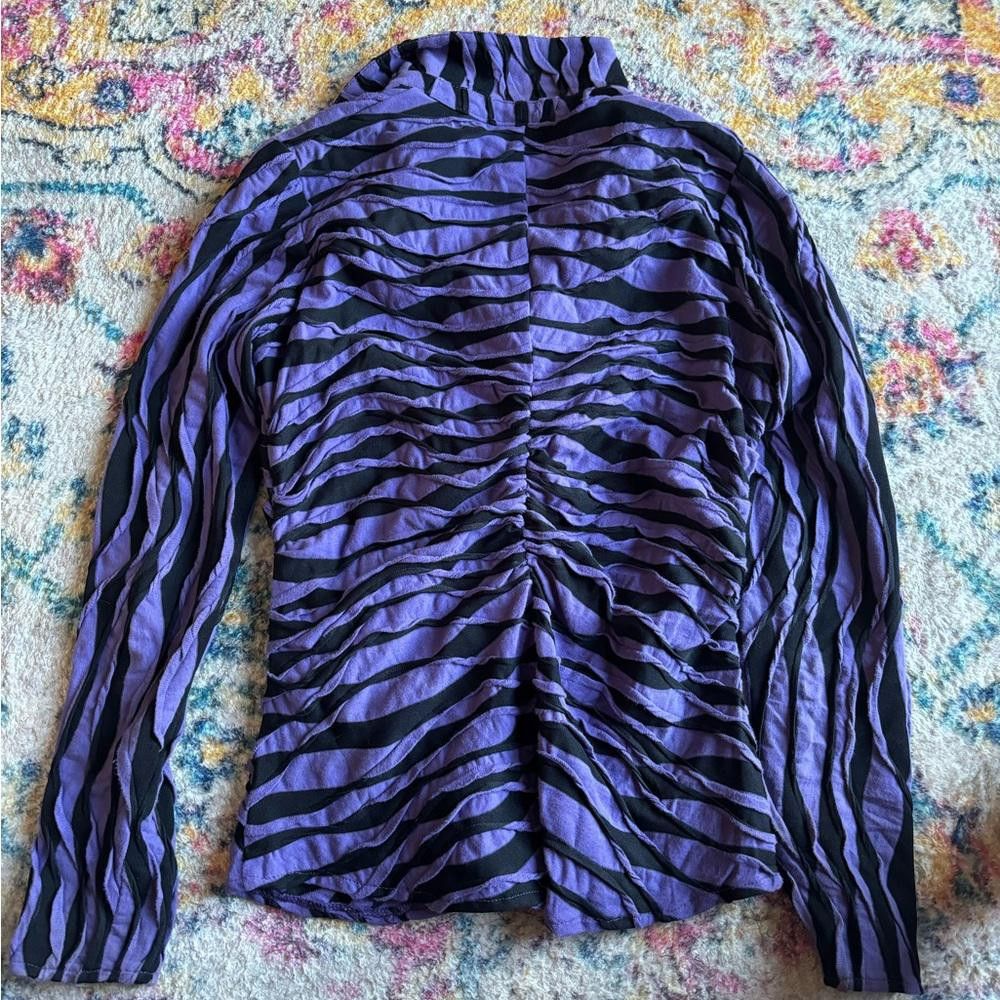 Designer Y2k zebra purple top Size M / US 6-8 / IT 42-44 - 2 Thumbnail
