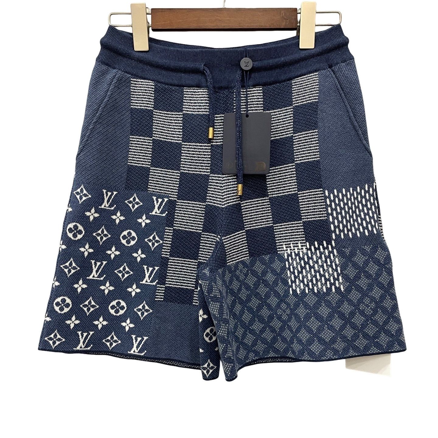 Louis Vuitton Louis Vuitton Damier Monogram Knit Shorts XS Size US 28 / EU 44 - 1 Thumbnail