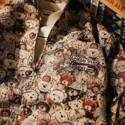 VIBE Korean coach jacket with bears loose oversize Size US XL / EU 56 / 4 - 4 Thumbnail