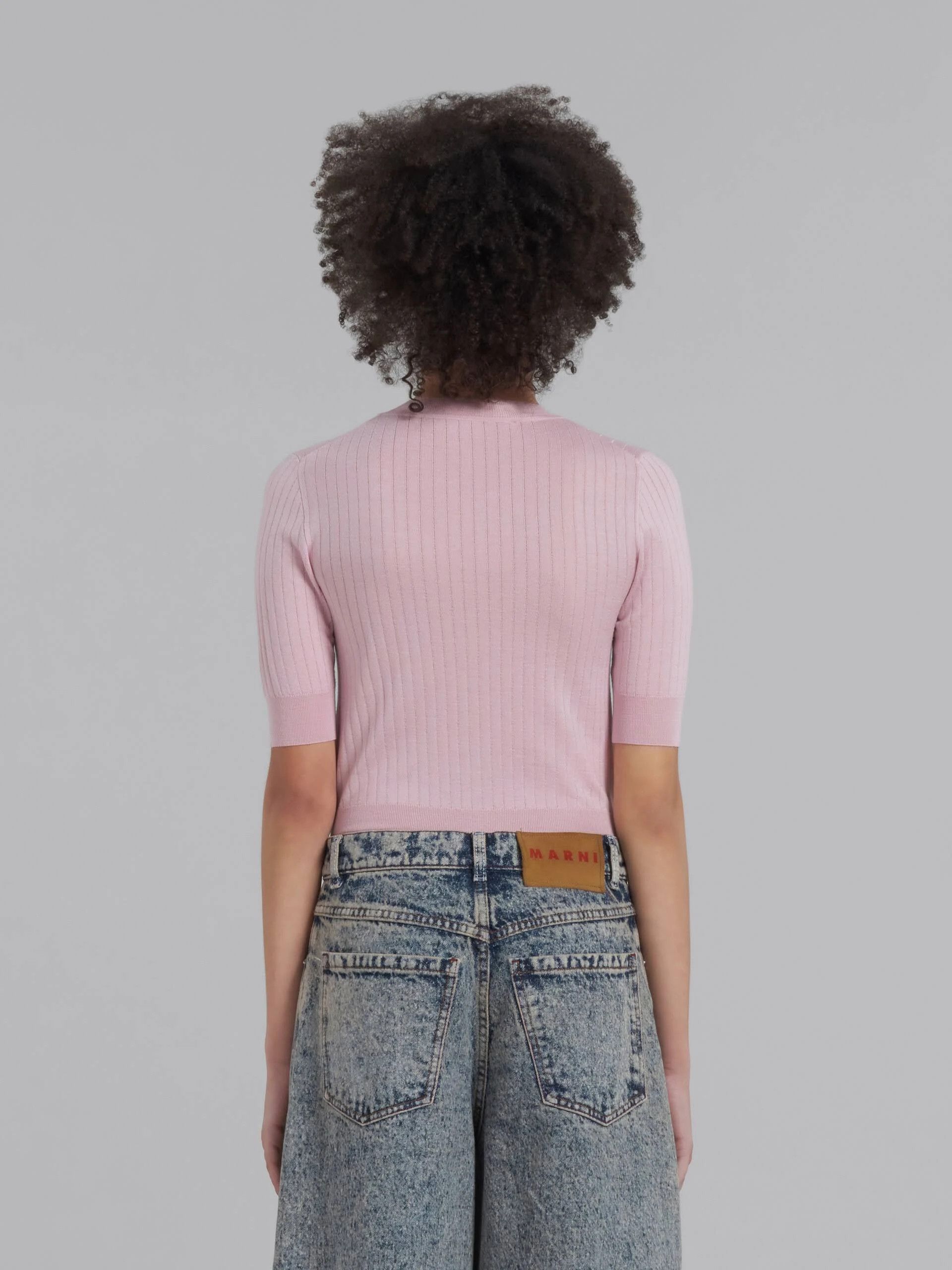 Marni o1w1db10824 Turtleneck Sweater in Pink Size XL / US 12-14 / IT 48-50 - 3 Thumbnail