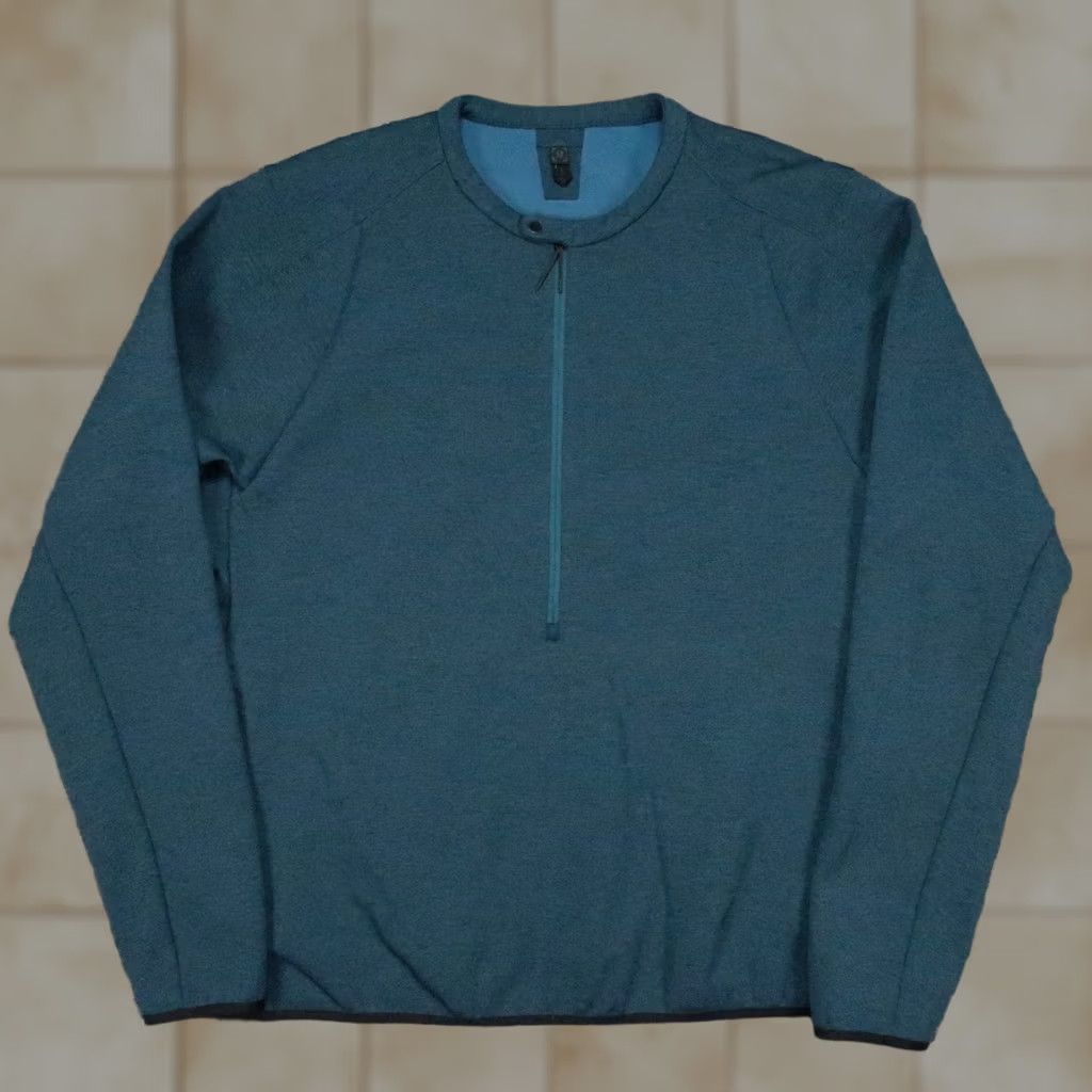 Lululemon Lululemon Pullover Mens Medium Blue Lab Refract Half Zip Pocket Performance Size US M / EU 48-50 / 2 - 1 Thumbnail
