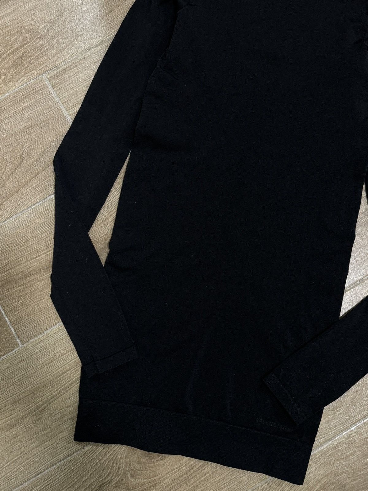 Balenciaga Women’s Balenciaga Long Sleeve Black Mini Dress Size L / US 10 / IT 46 - 3 Thumbnail