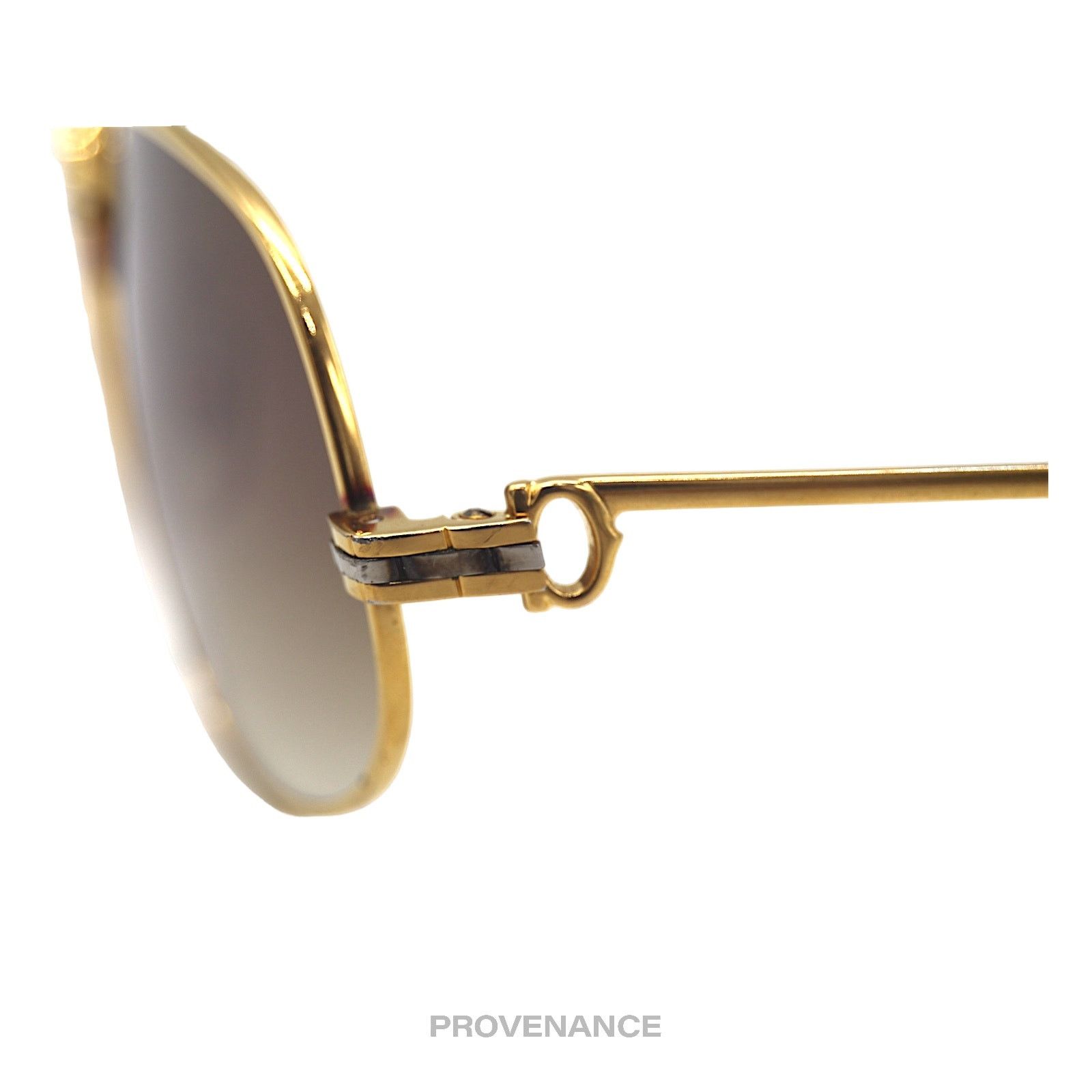 Cartier 🔴 Cartier Panthere MM Sunglasses - Gold Brown 56 Size ONE SIZE - 6 Thumbnail