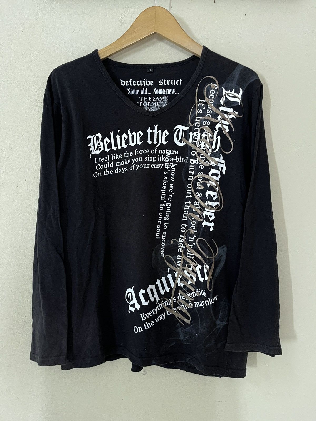 Japanese Brand Defectibe Struct Stay Young Banyak Smoke Size US L / EU 52-54 / 3 - 1 Thumbnail