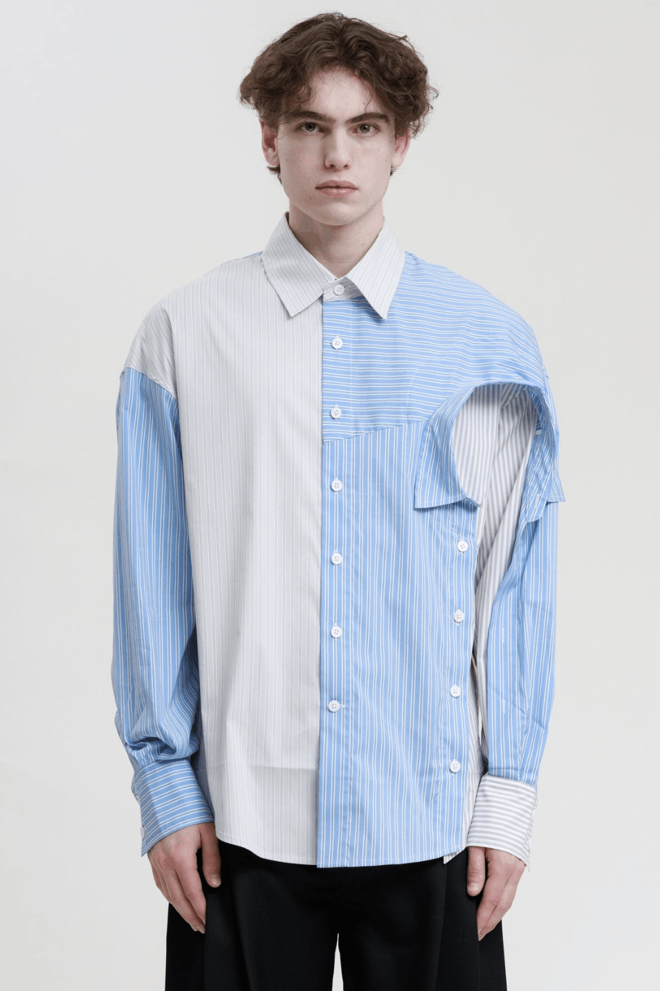 Feng Chen Wang Feng Chen Wang Layered Button-Up Shirt Size US XS / EU 42 / 0 - 1 Thumbnail