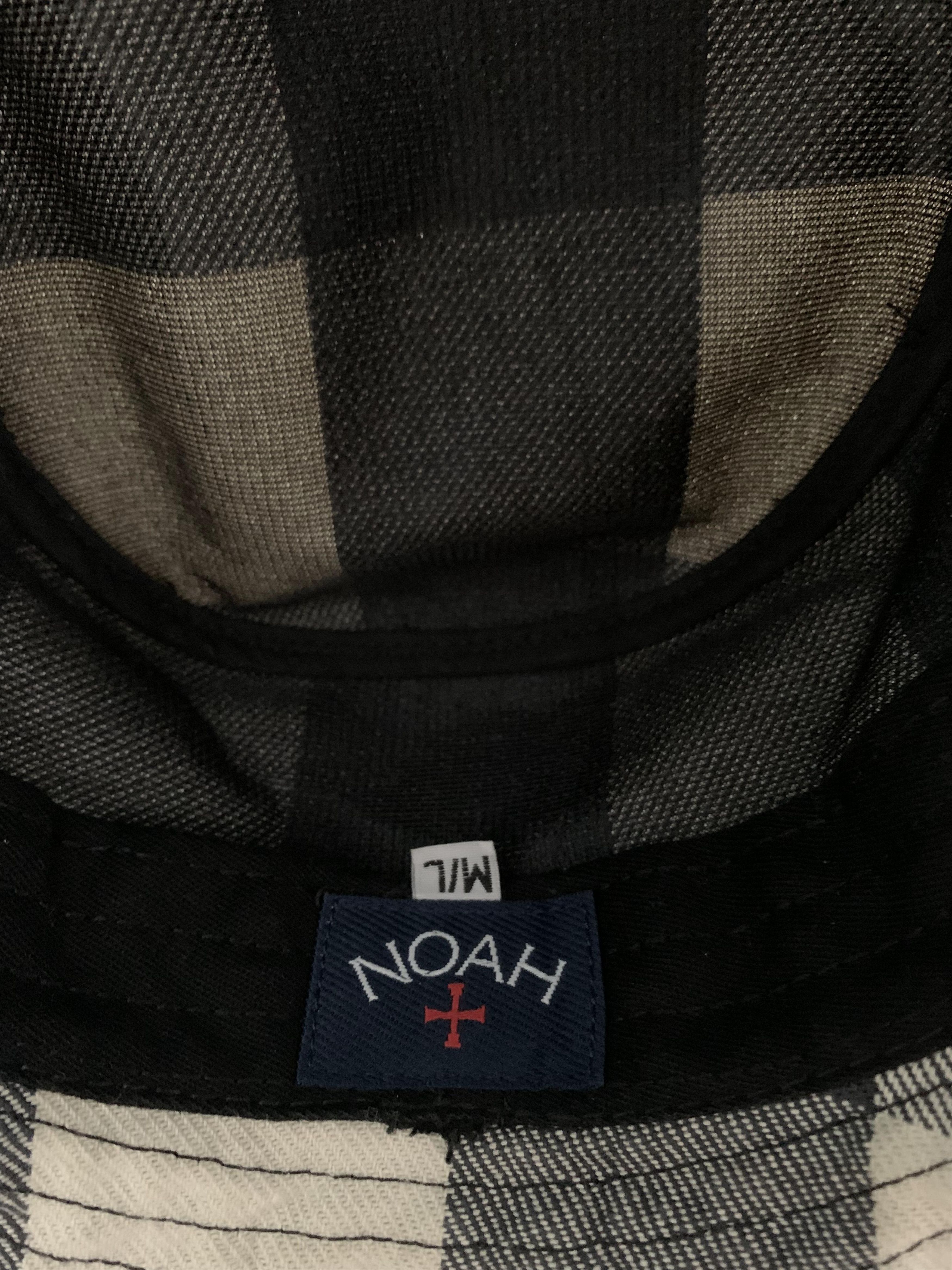 Noah Noah Denim Plaid Crusher Bucket Hat Size ONE SIZE - 6 Thumbnail