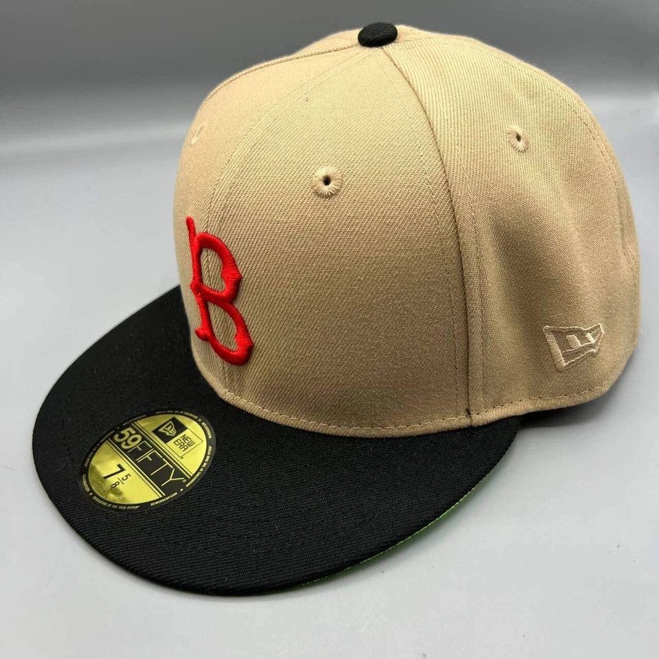 New Era Brooklyn LA Dodgers Hat Men 7 5/8 59Fifty New Era MLB Fitted Size ONE SIZE - 4 Thumbnail