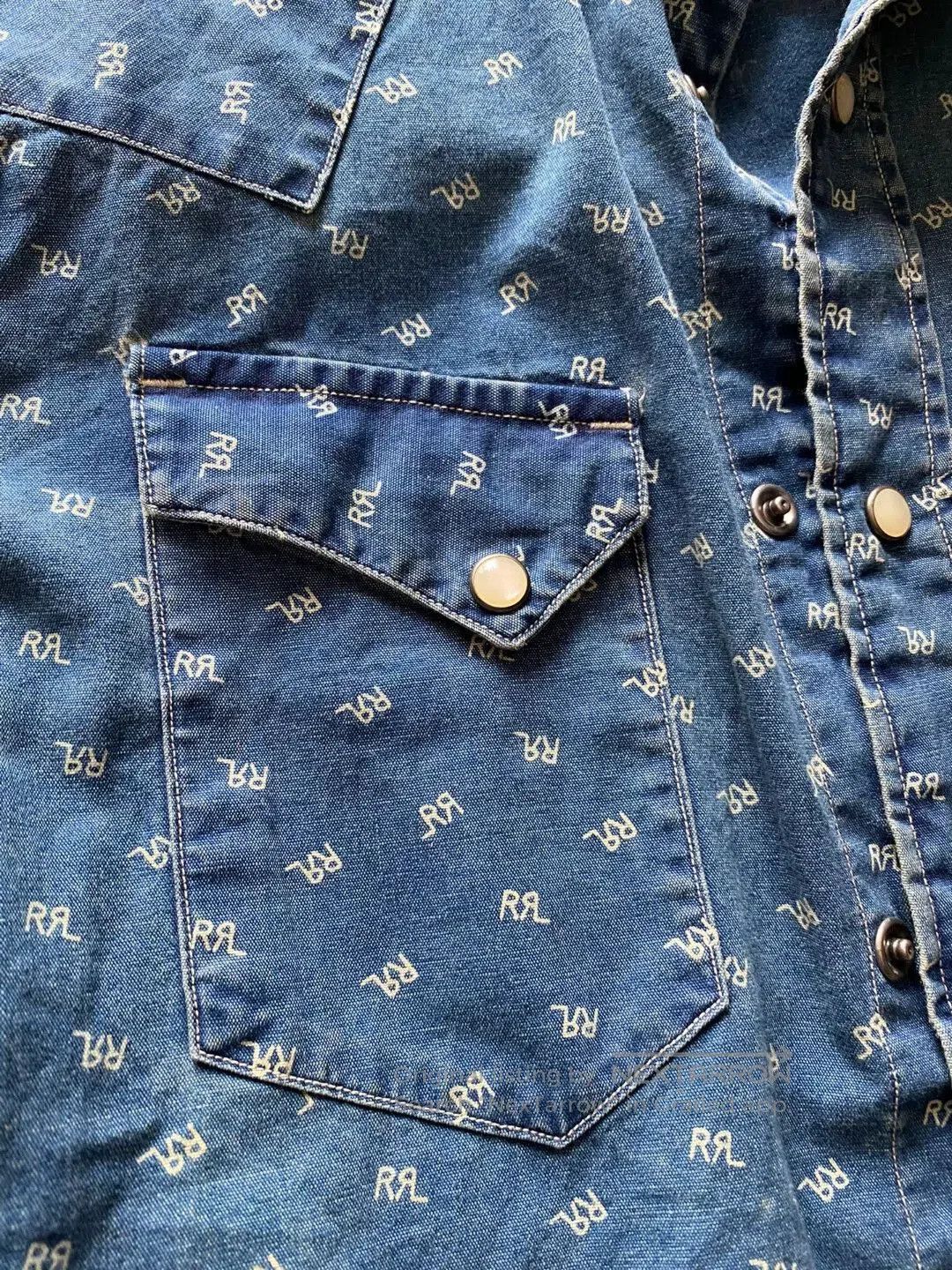 RRL Ralph Lauren RRL Blue Dye Long Sleeve Shirt. Size US XS / EU 42 / 0 - 2 Thumbnail