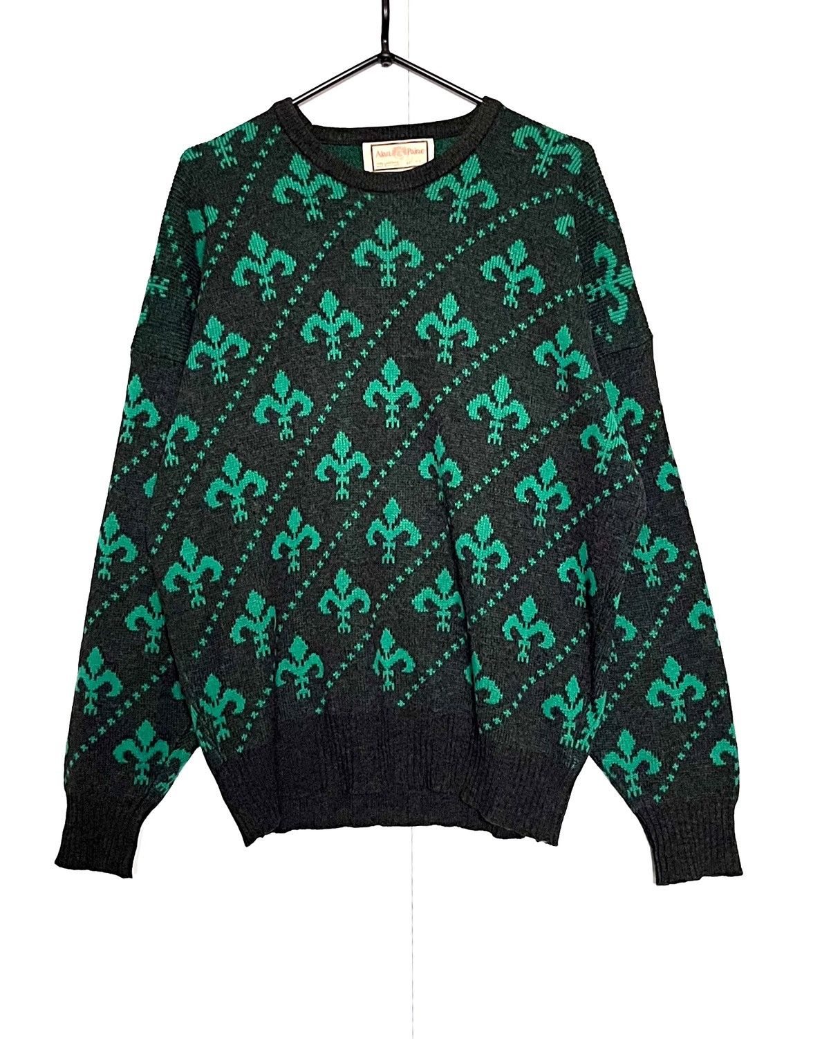 Hysteric Glamour × Vintage 🏴󠁧󠁢󠁥󠁮󠁧󠁿Vintage 90s Alan Paine Wool Sweater Size US L / EU 52-54 / 3 - 1 Thumbnail