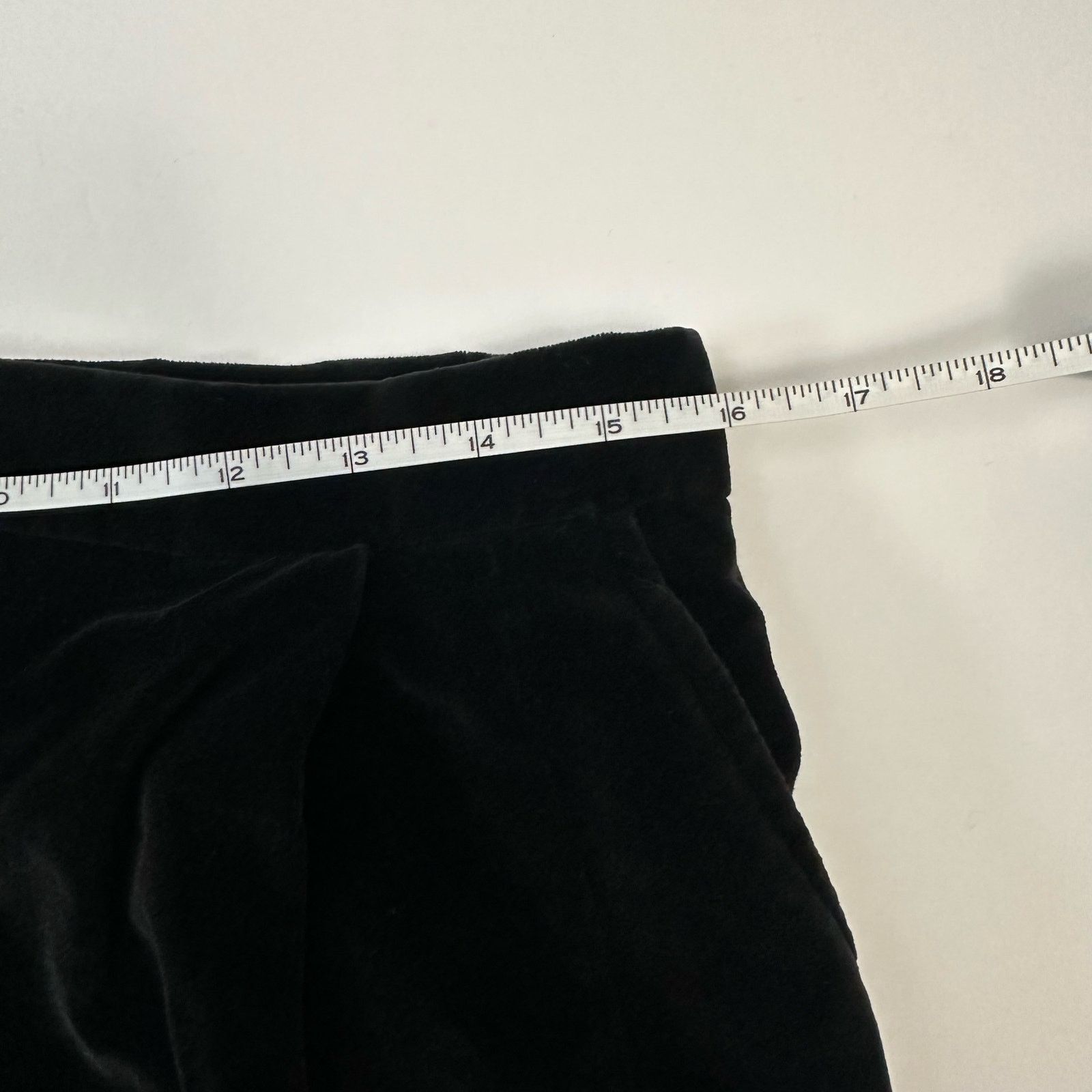 Vintage Country Shop Vintage Size 14 Black Velvet High Waisted Pants Size 36" / US 14 / IT 50 - 7 Thumbnail