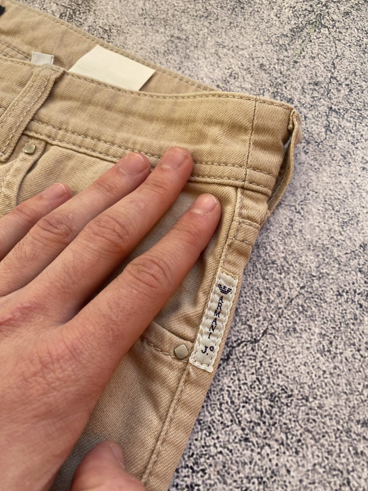 Emporio Armani Vintage Rare Emporio Armani Hype Metal Logo Y2K Jeans Size US 32 / EU 48 - 19 Thumbnail