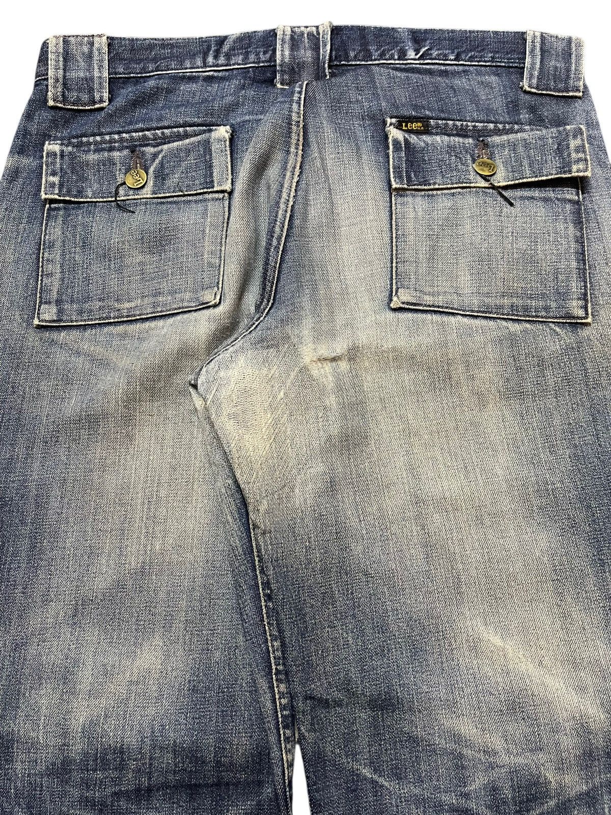 Lee Vintage Lee Bush Pants Faded Wash Style Baggy Style Jeans Size US 33 - 6 Thumbnail