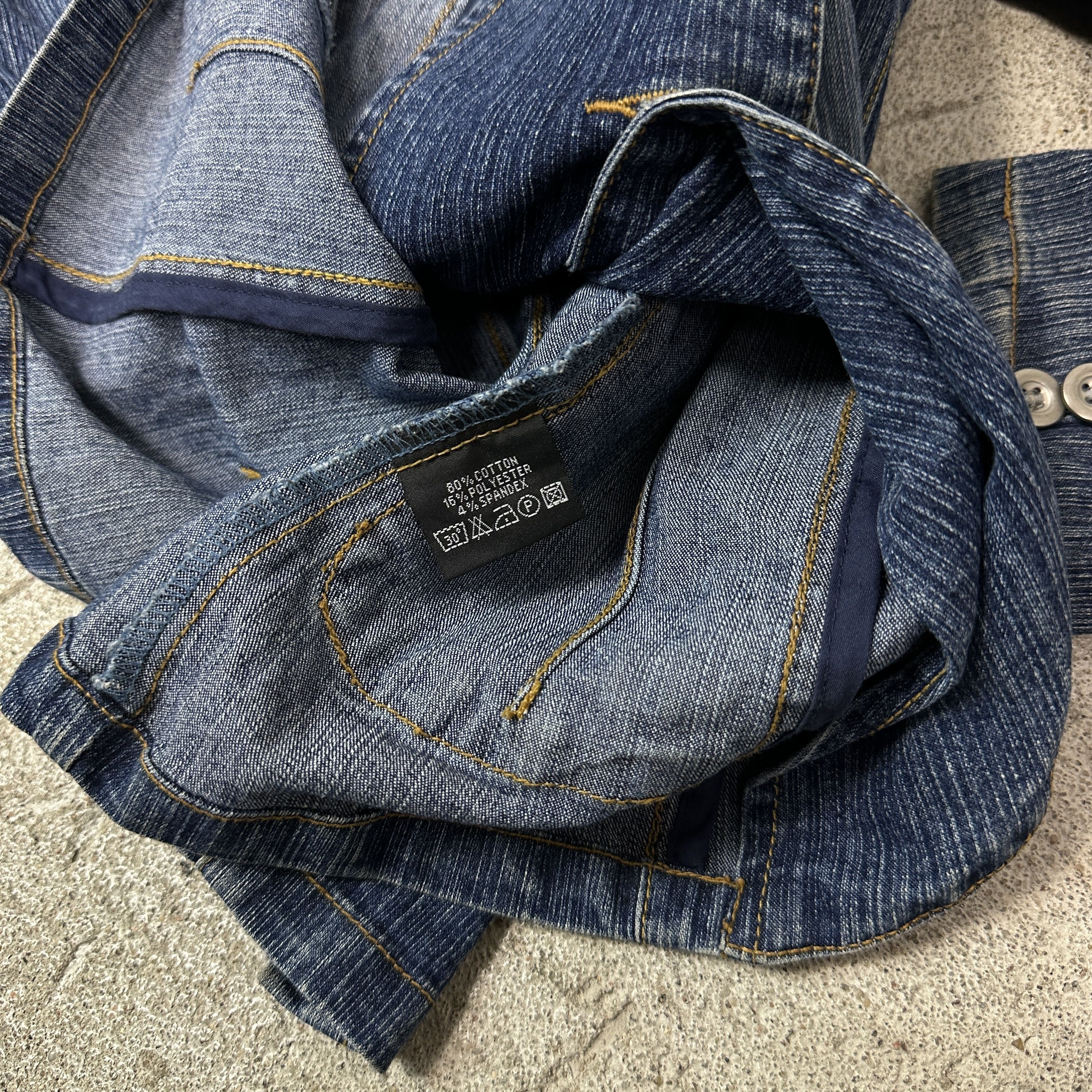 Vintage Vintage Denim Streetwear Fitted Jeans Blazer/Jacket Y2K Size XS / US 0-2 / IT 36-38 - 6 Thumbnail