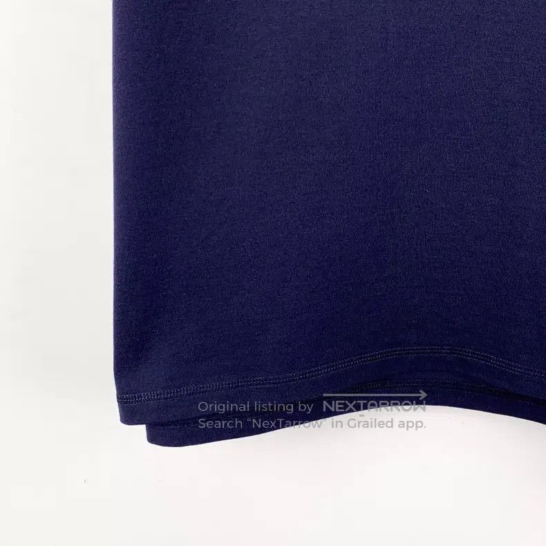 Hermes Hermes Dark Blue Lock Stitch Printed Cotton Crew Neck Shor Size S / US 4 / IT 40 - 4 Thumbnail