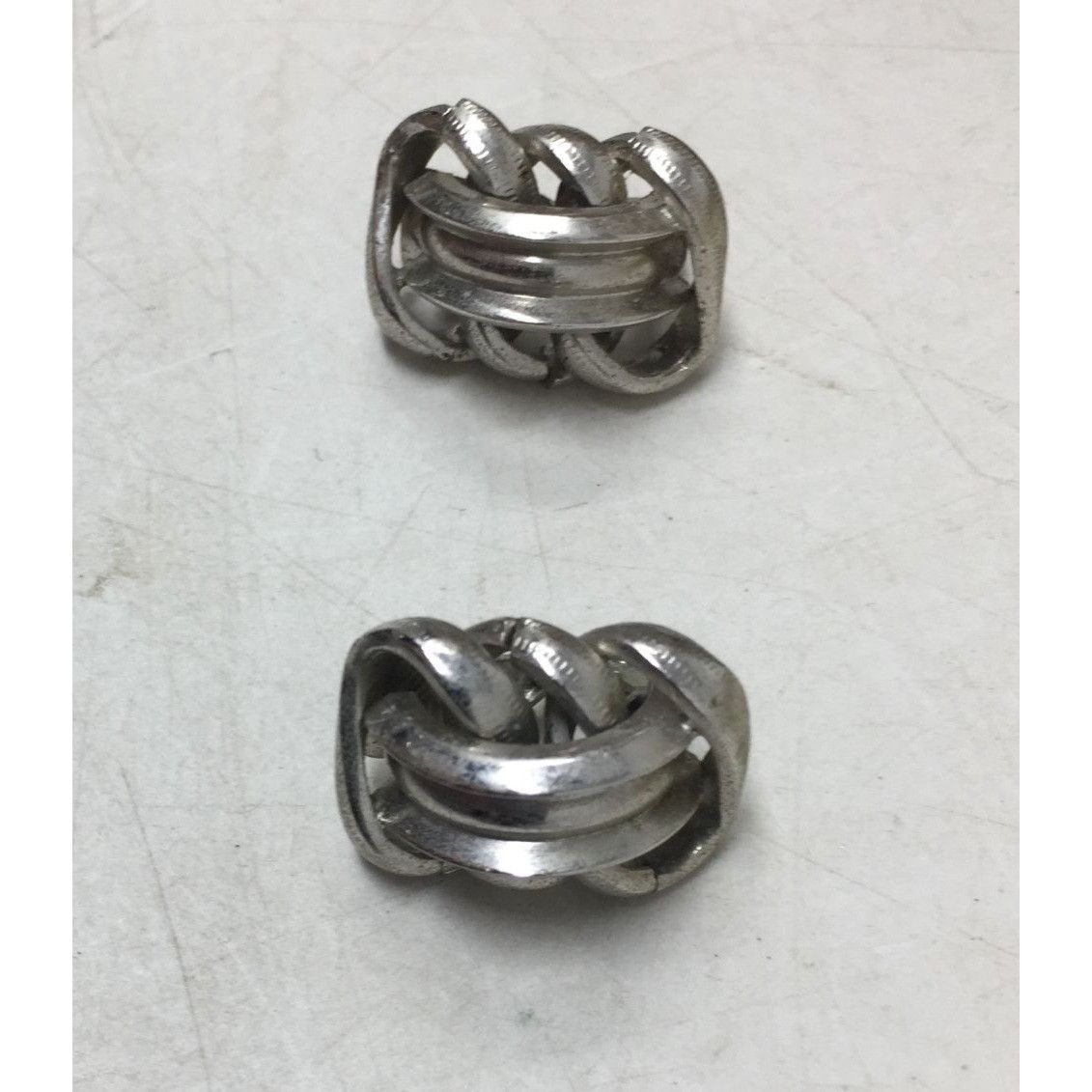 Sperry Women's Vintage ''Sperry'' Silver Tone Clip on Earrings Size ONE SIZE - 3 Thumbnail