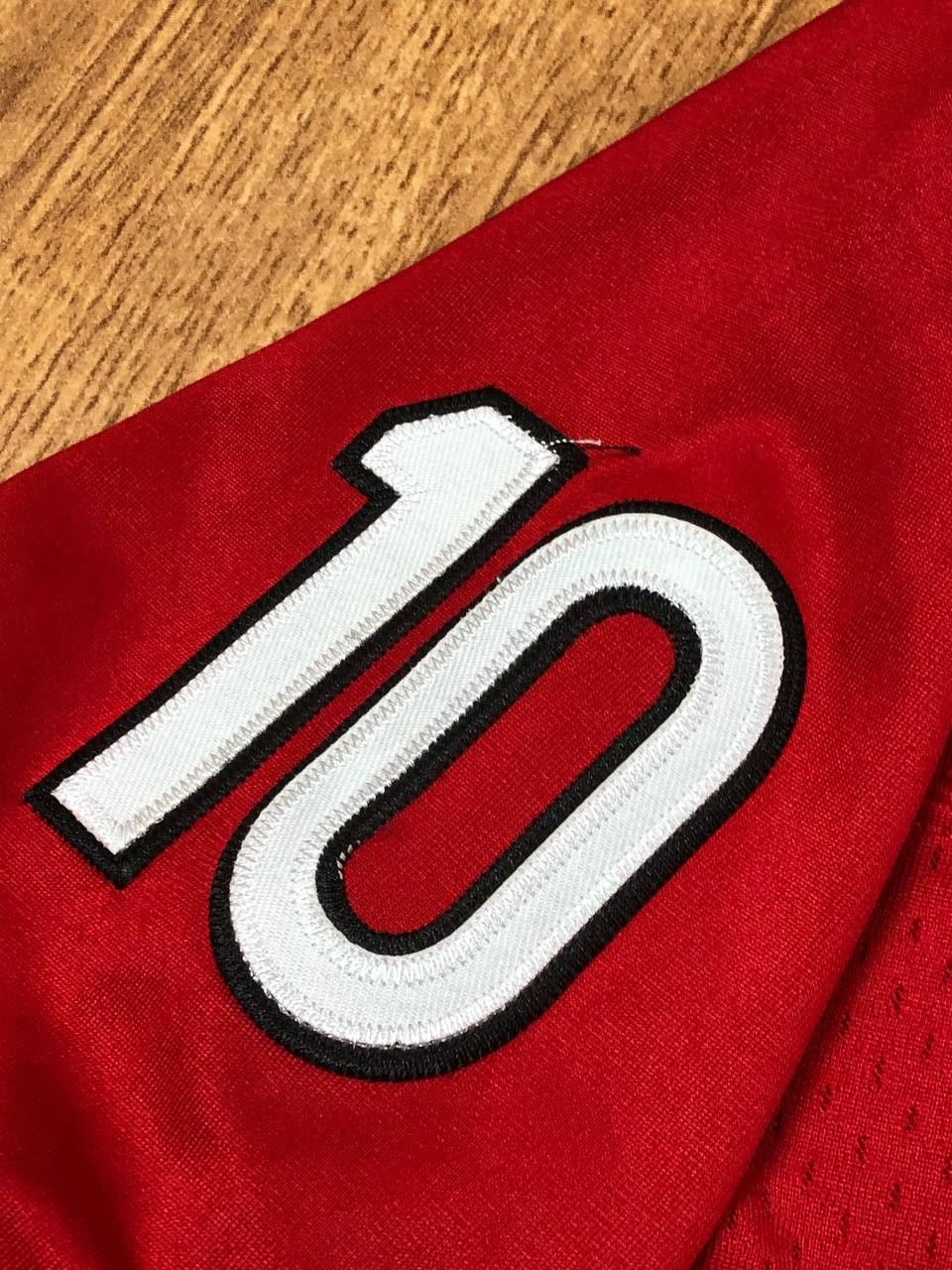 Nike Sportwear Jerseys Nike logo red #10 T-Shirt Y2K Vintage Size US L / EU 52-54 / 3 - 5 Thumbnail