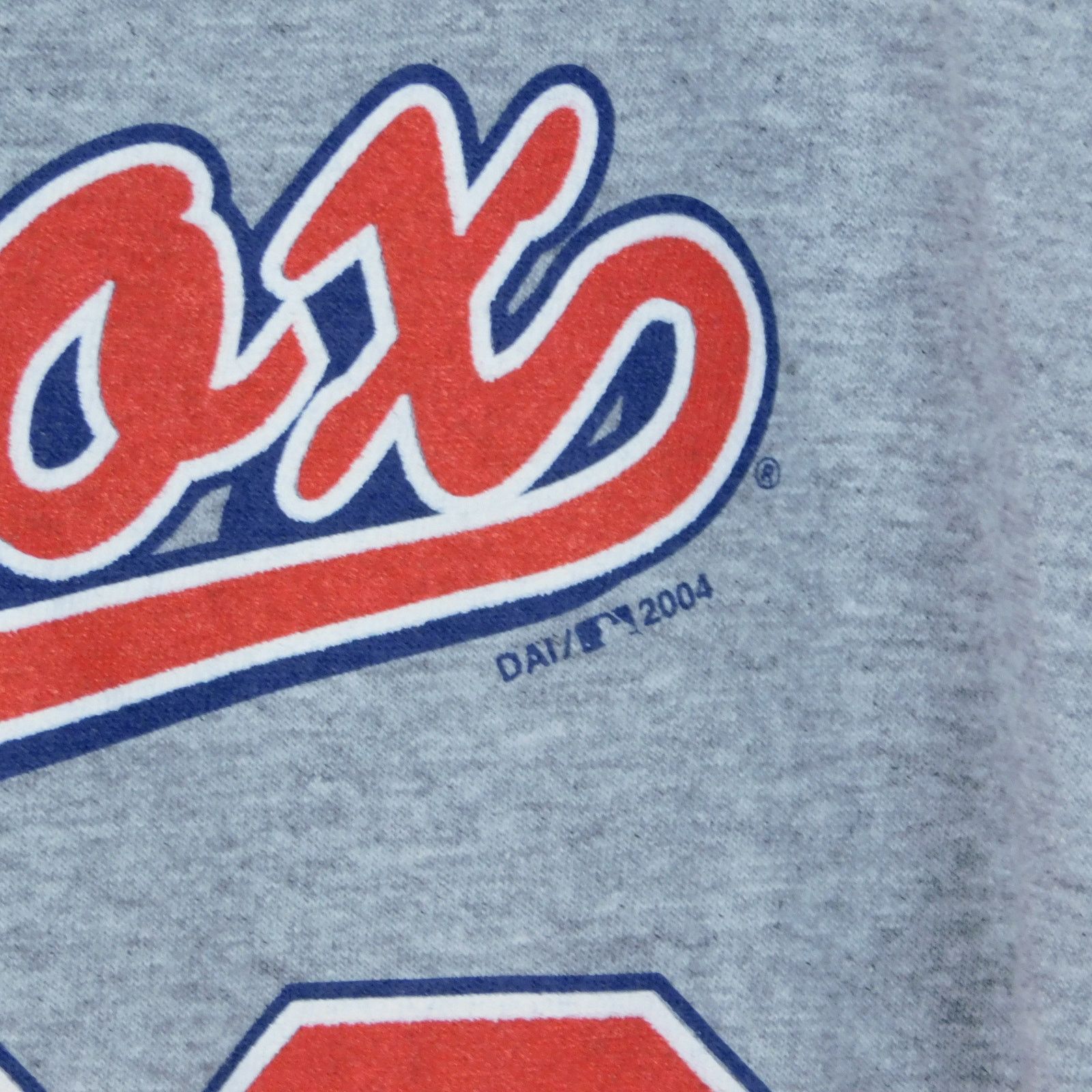 MLB Curt Schilling Boston Red Sox T Shirt Size L MLBPA Gray 2004 Size US XL / EU 56 / 4 - 5 Thumbnail