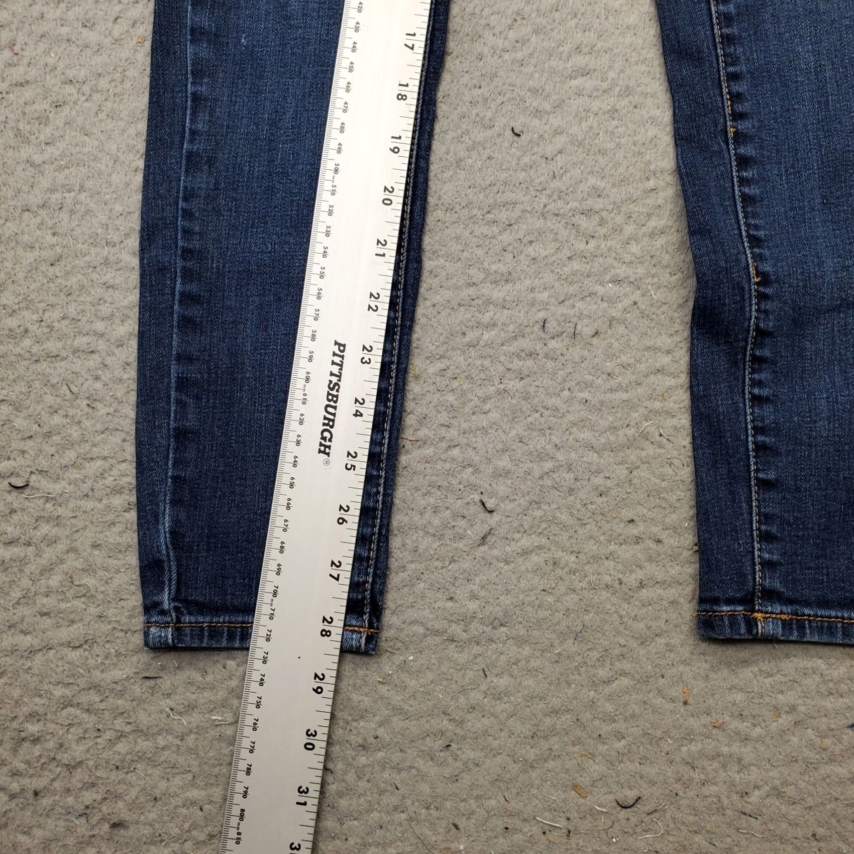 American Eagle Outfitters American Eagle Outfitters Womens Jeans 0 Blue Regular Stretch Whiskered Denim Jeans Size 25" / US 0 / IT 36 - 4 Thumbnail