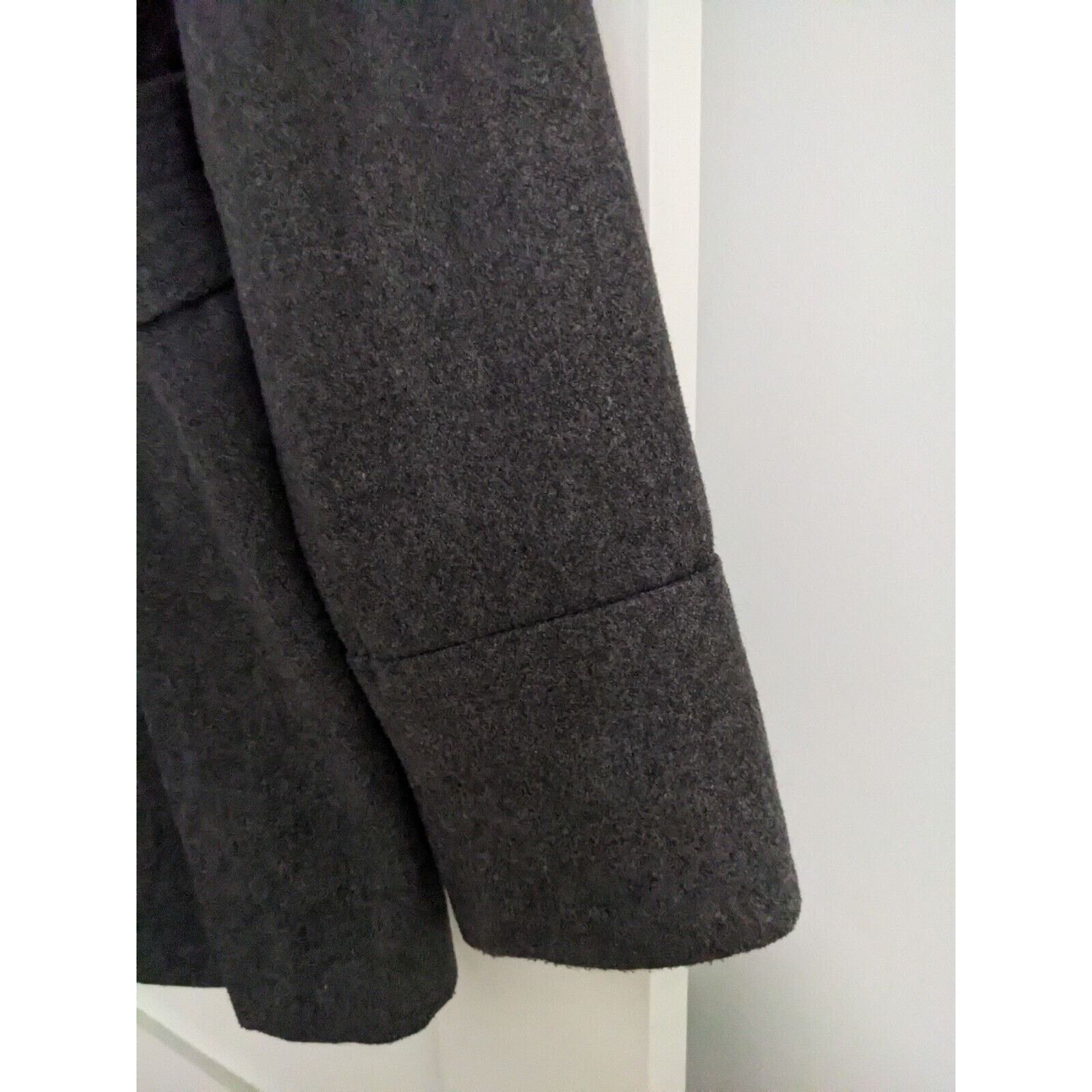 Other Soho Babe Peplum Coat/Jacket Grey Wool Blend Hood Juniors Size M / US 6-8 / IT 42-44 - 5 Thumbnail