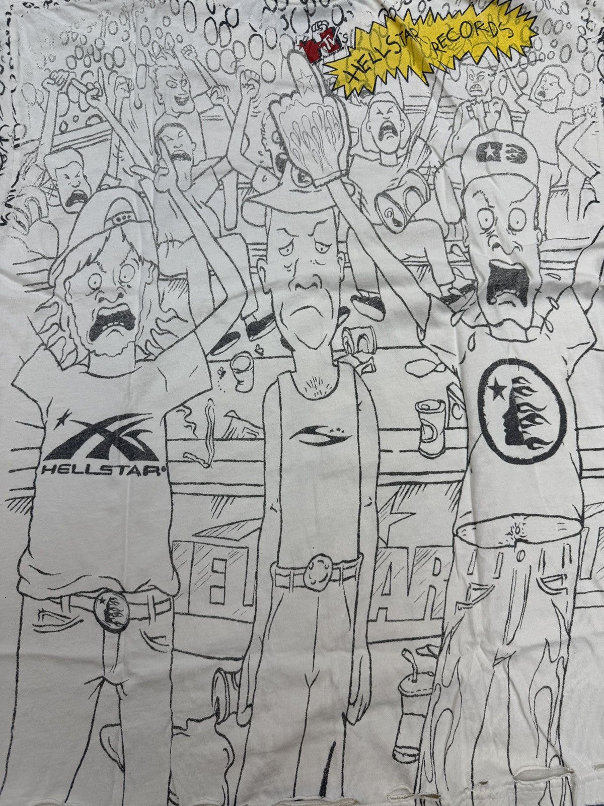 HELLSTAR Hellstar Beevus & Butthead T-Shirt Size US M / EU 48-50 / 2 - 5 Thumbnail
