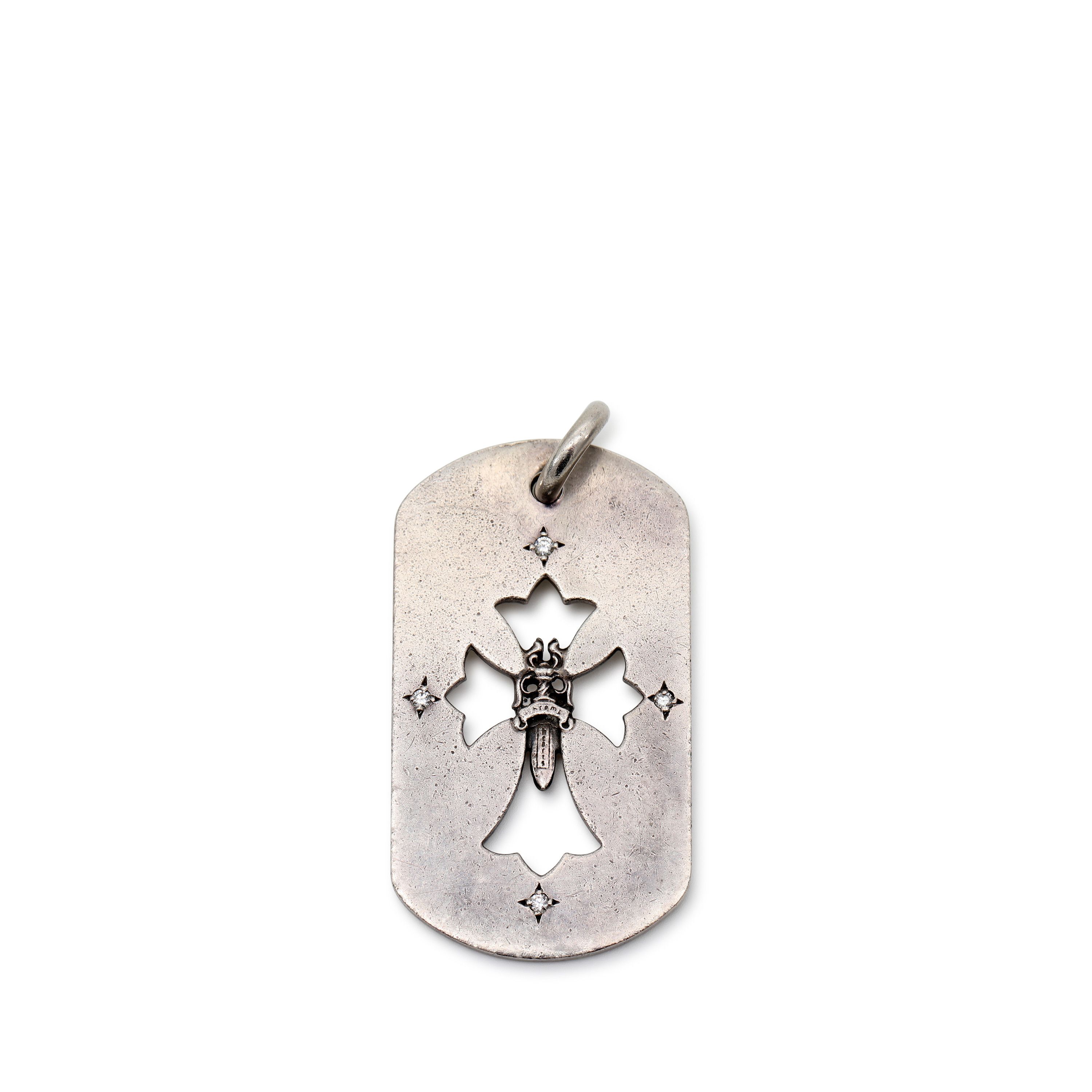 Chrome Hearts Diamond Dog Tag Size ONE SIZE - 1 Thumbnail
