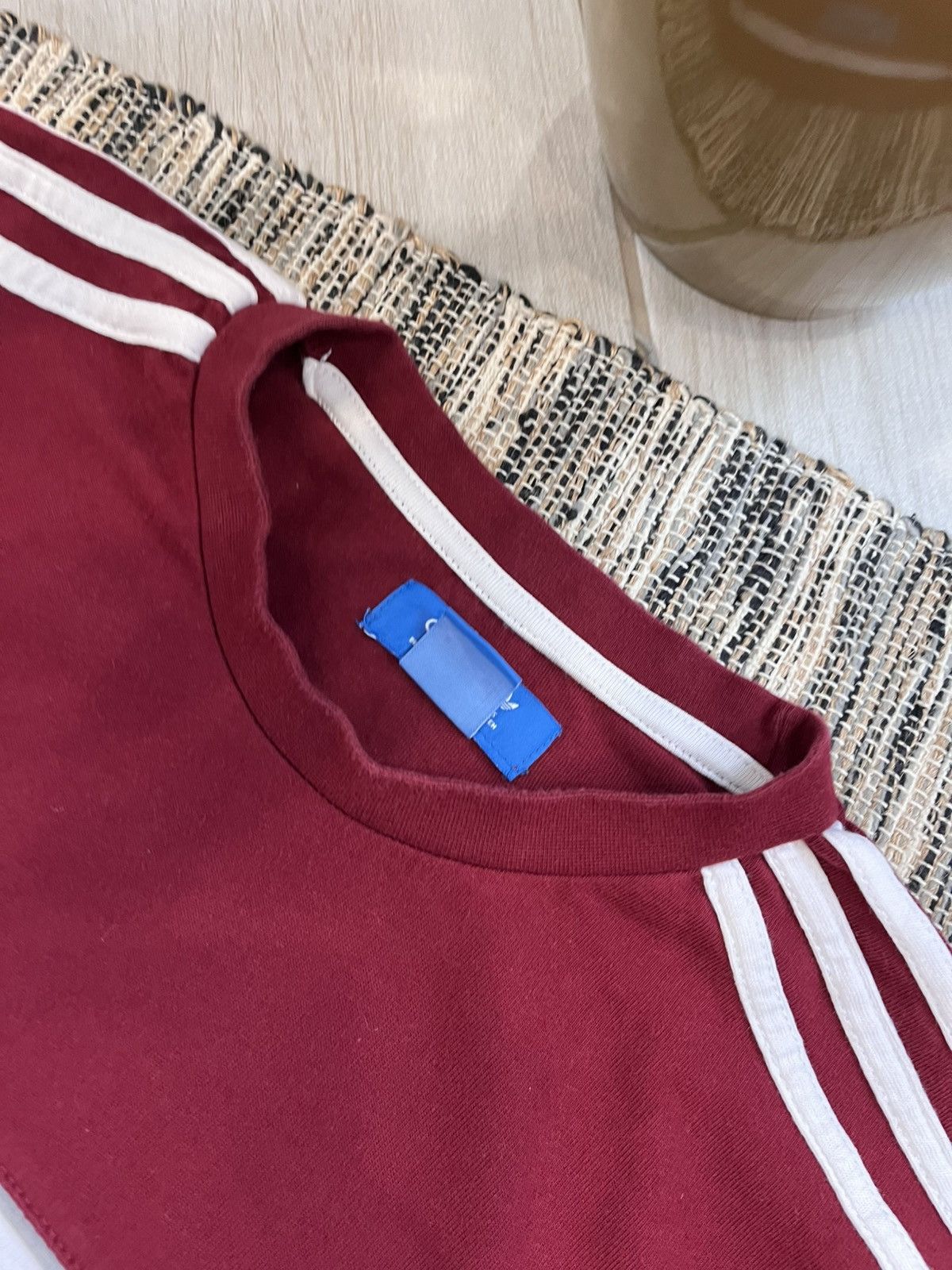 Adidas × Vintage Vintage Adidas Tshirt Blank red sportswear minimalistic tee Size US M / EU 48-50 / 2 - 11 Thumbnail