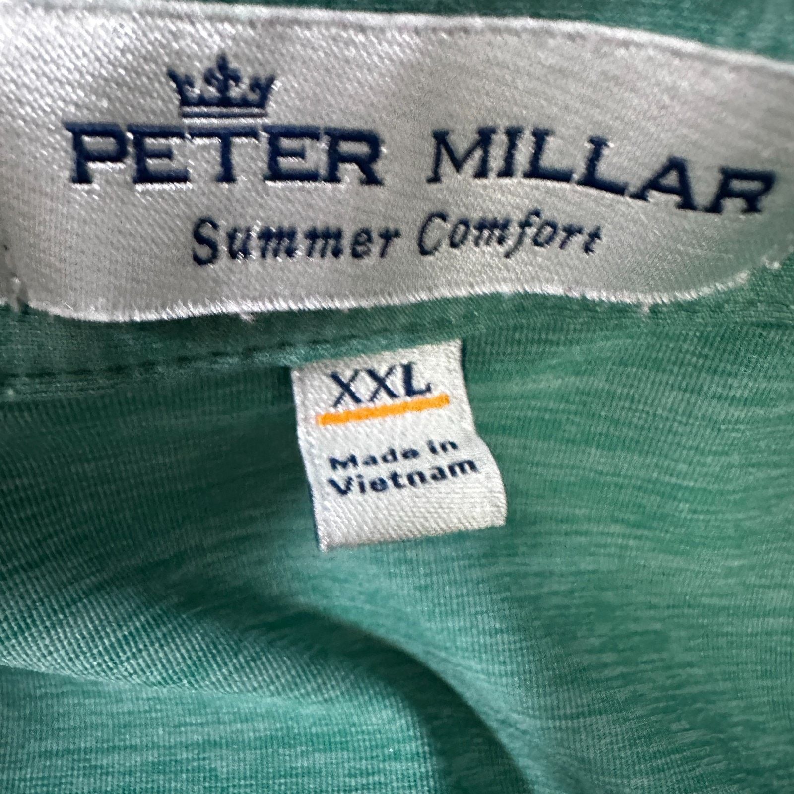 Peter Millar Peter Millar Summer Comfort Polo Shirt Men's 2XL Green 121st Size US XXL / EU 58 / 5 - 6 Thumbnail